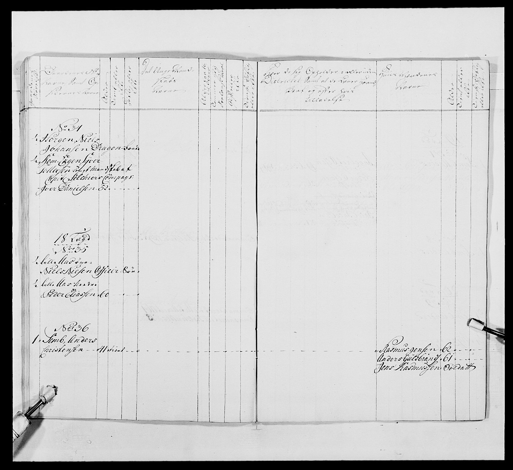 Kommanderende general (KG I) med Det norske krigsdirektorium, AV/RA-EA-5419/E/Ea/L0488: 1. Akershusiske regiment, 1765, p. 77