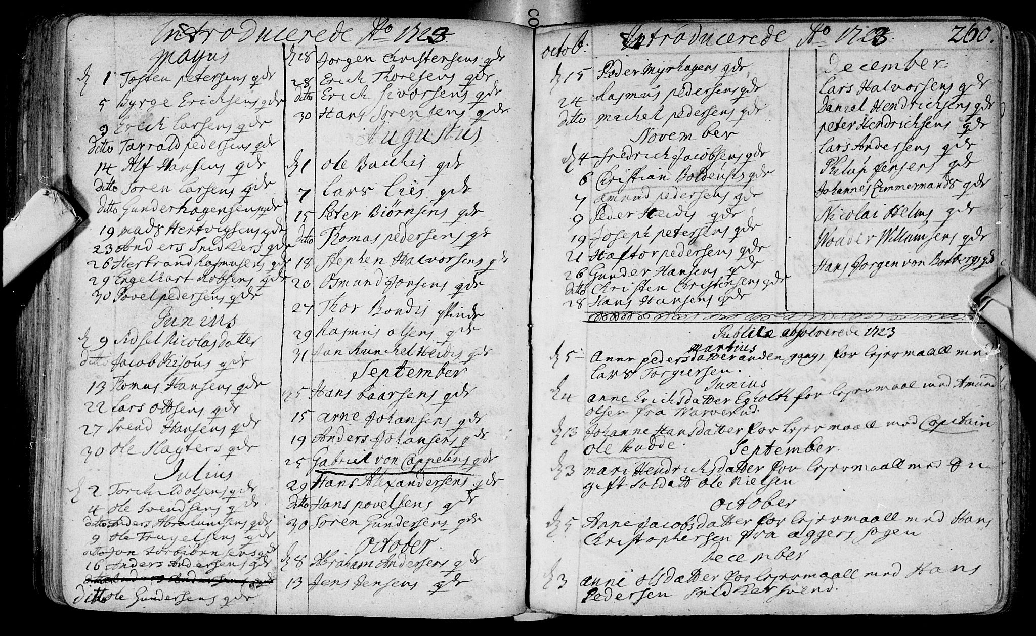 Bragernes kirkebøker, SAKO/A-6/F/Fa/L0003: Parish register (official) no. I 3, 1706-1734, p. 260