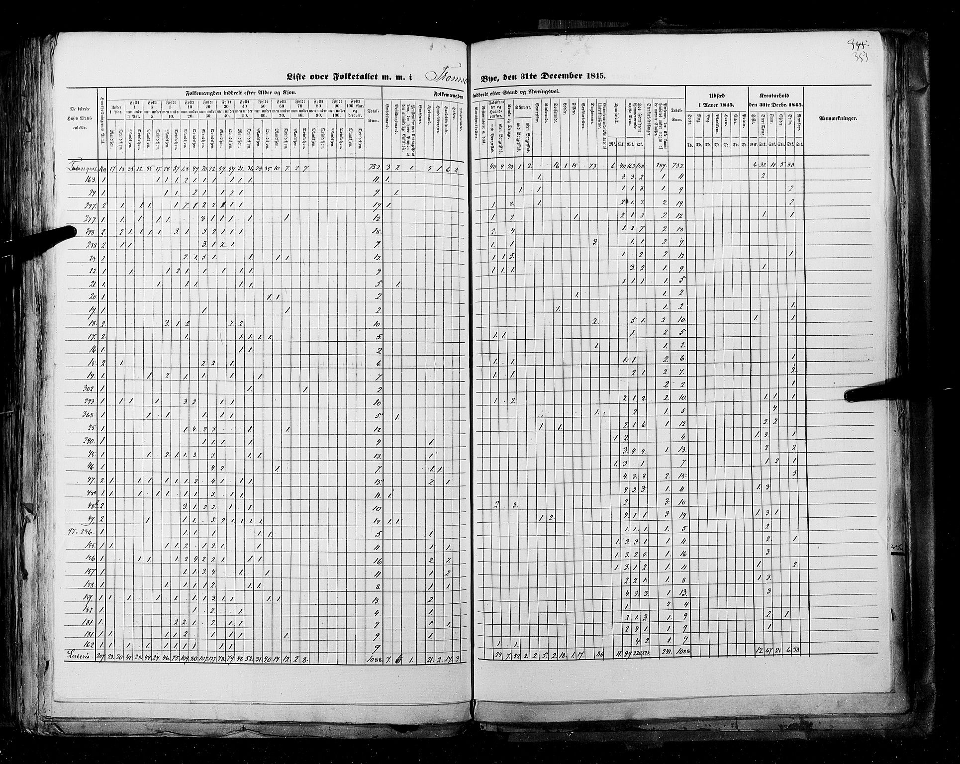 RA, Census 1845, vol. 11: Cities, 1845, p. 353