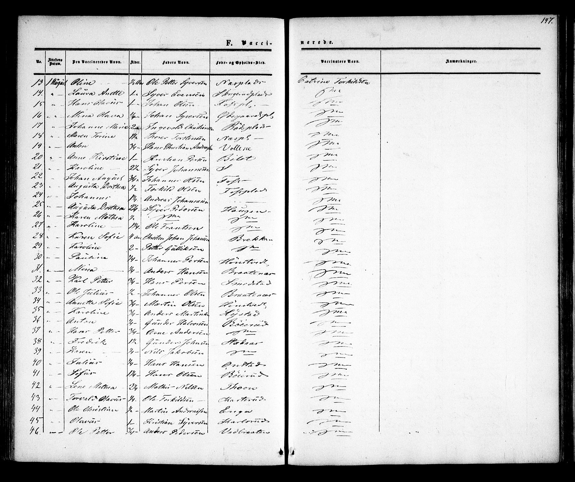 Skiptvet prestekontor Kirkebøker, SAO/A-20009/F/Fa/L0007: Parish register (official) no. 7, 1861-1866, p. 147