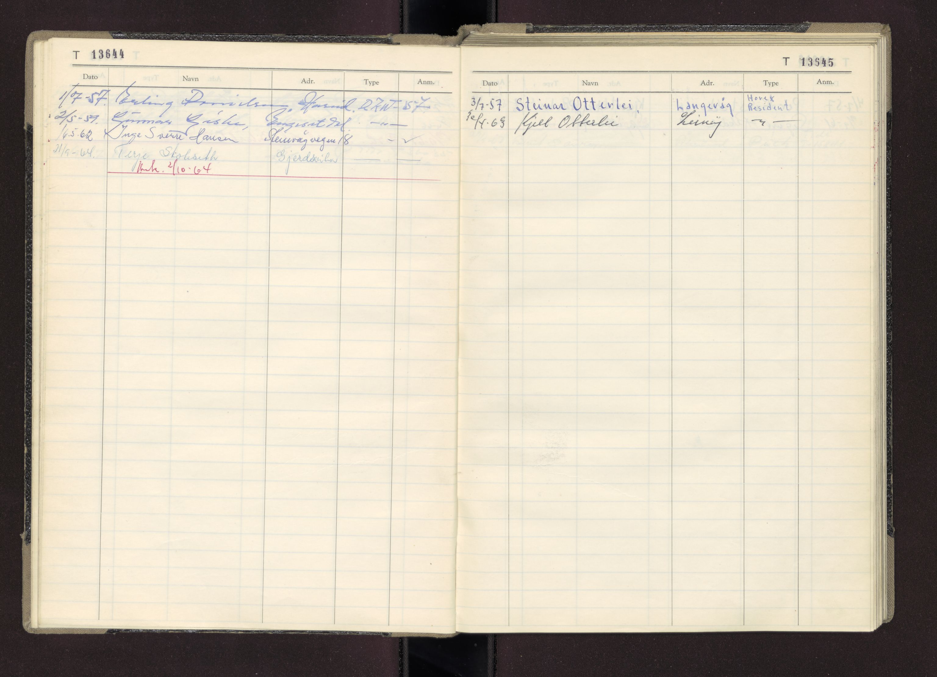 Møre og Romsdal vegkontor - Ålesund trafikkstasjon, AV/SAT-A-4099/F/Fc/L0011: Bilregister; T 13601 - T 13999, 1955-1970