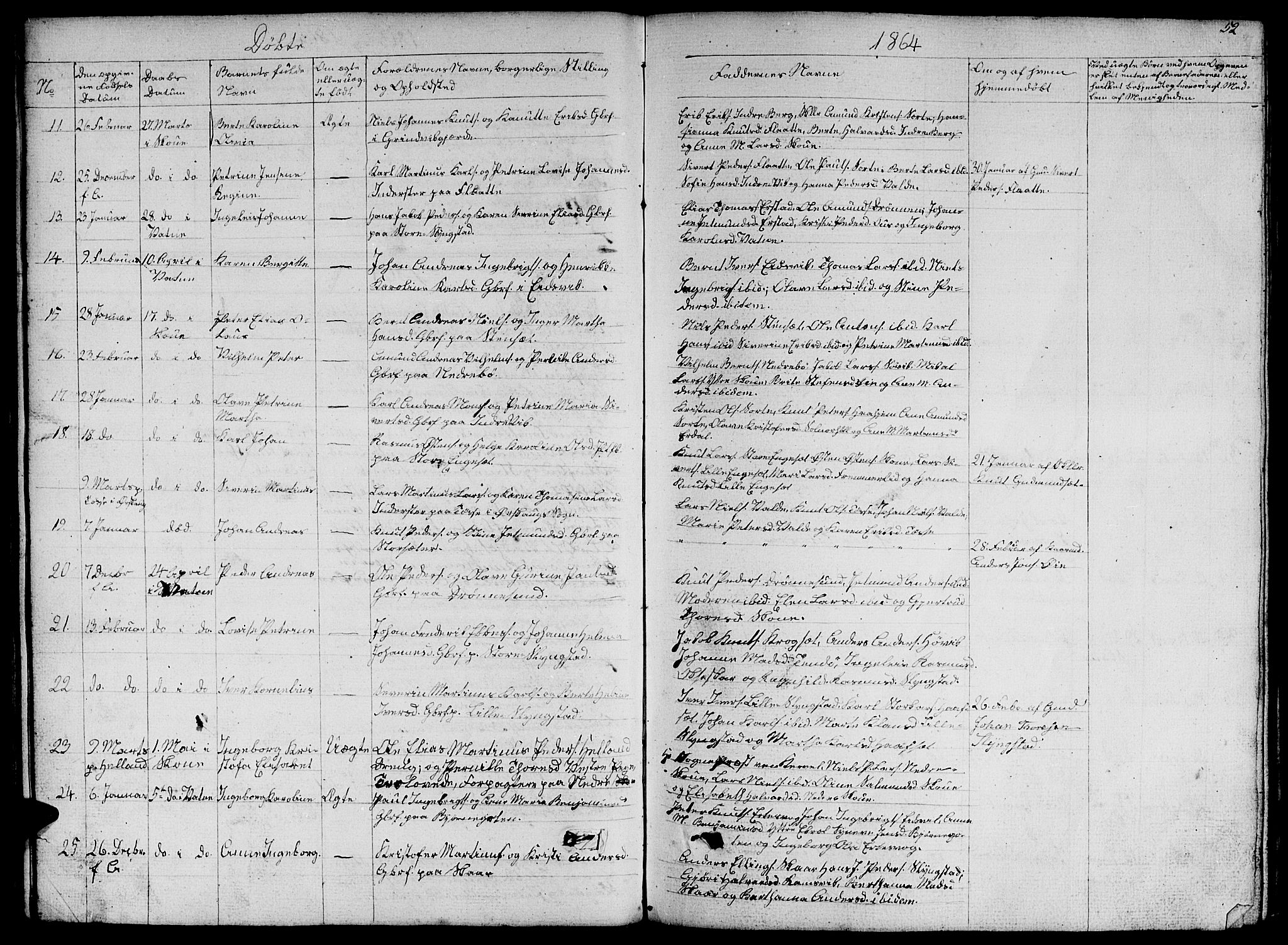 Ministerialprotokoller, klokkerbøker og fødselsregistre - Møre og Romsdal, SAT/A-1454/524/L0363: Parish register (copy) no. 524C04, 1855-1864, p. 52