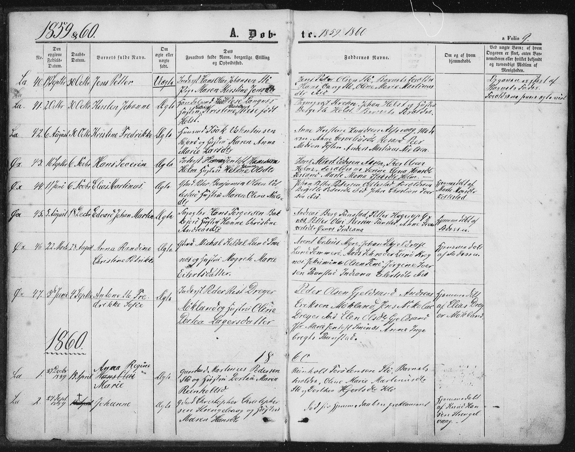 Ministerialprotokoller, klokkerbøker og fødselsregistre - Nordland, AV/SAT-A-1459/893/L1333: Parish register (official) no. 893A06, 1858-1866, p. 9