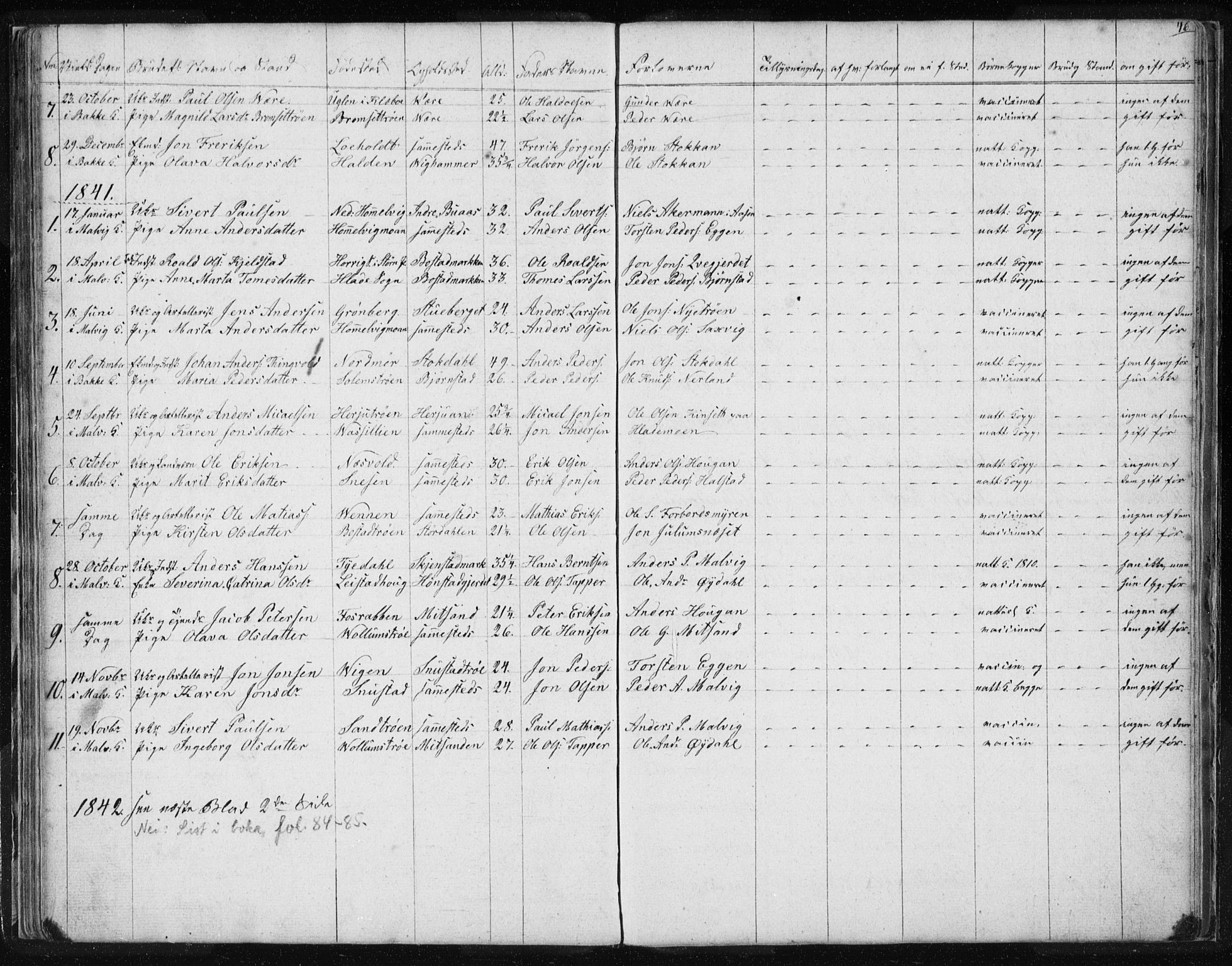 Ministerialprotokoller, klokkerbøker og fødselsregistre - Sør-Trøndelag, SAT/A-1456/616/L0405: Parish register (official) no. 616A02, 1831-1842, p. 46