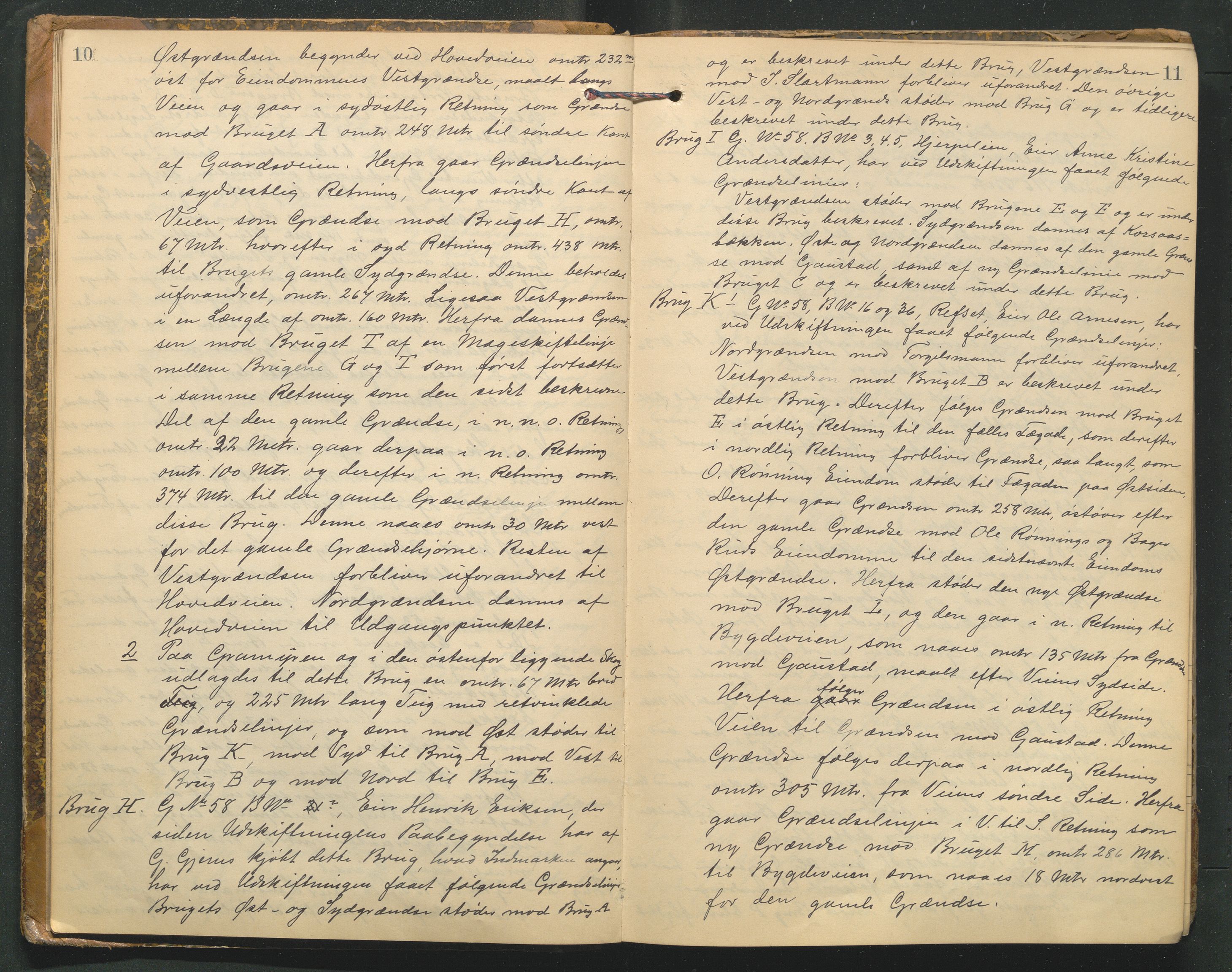 Hedmark og Østerdal jordskifterett, AV/SAH-JORDSKIFTEH-002/G/Ga/L0003/0001: Rettsbøker / Rettsbok - K, 1901-1913, p. 10-11