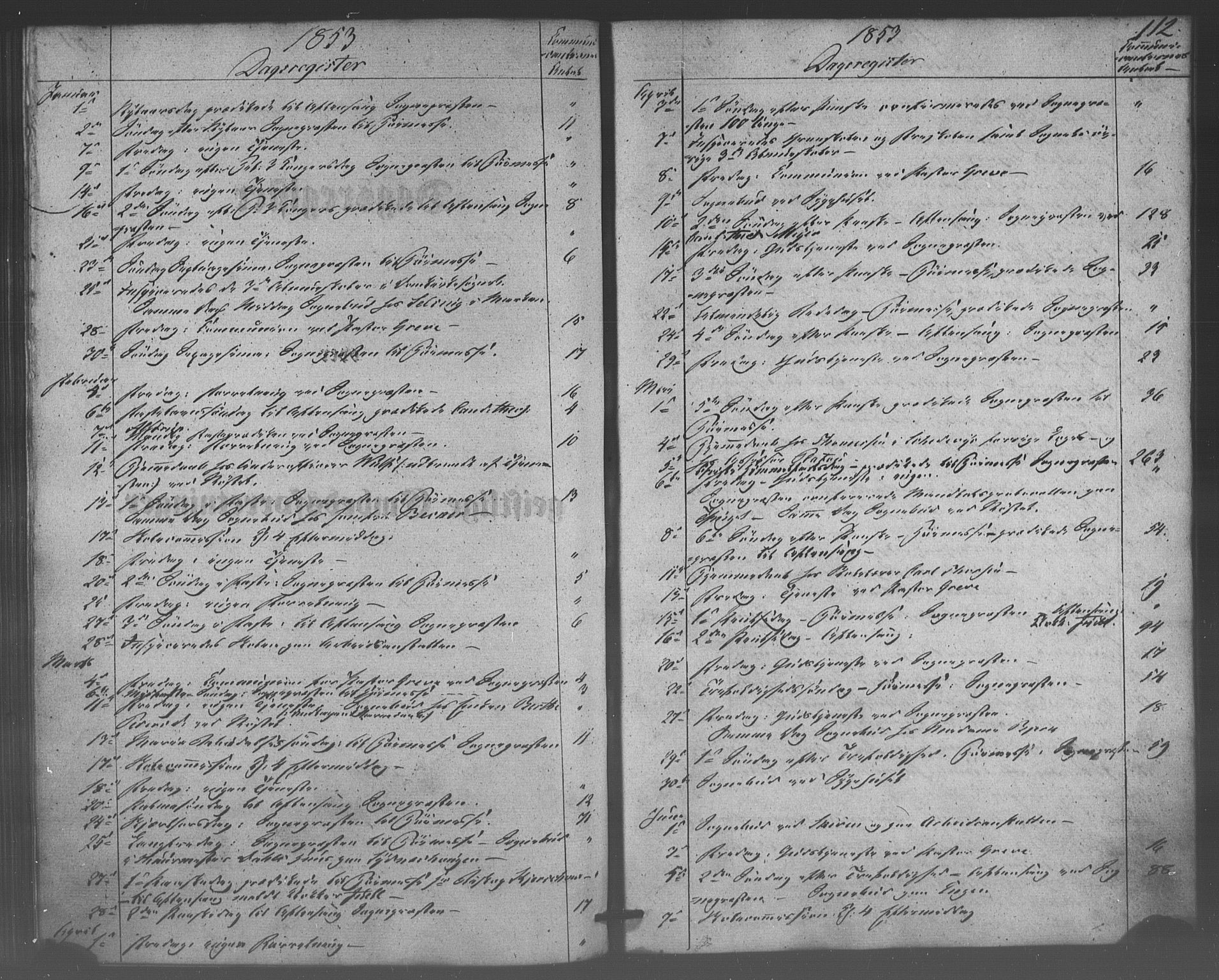 Domkirken sokneprestembete, SAB/A-74801/H/Haa/L0047: Parish register (official) no. F 2, 1852-1868, p. 112