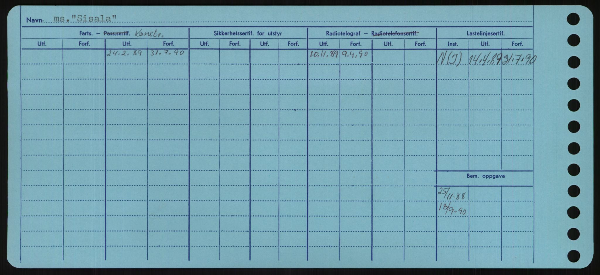 Sjøfartsdirektoratet med forløpere, Skipsmålingen, AV/RA-S-1627/H/Hd/L0033: Fartøy, Sevi-Sjø, p. 276