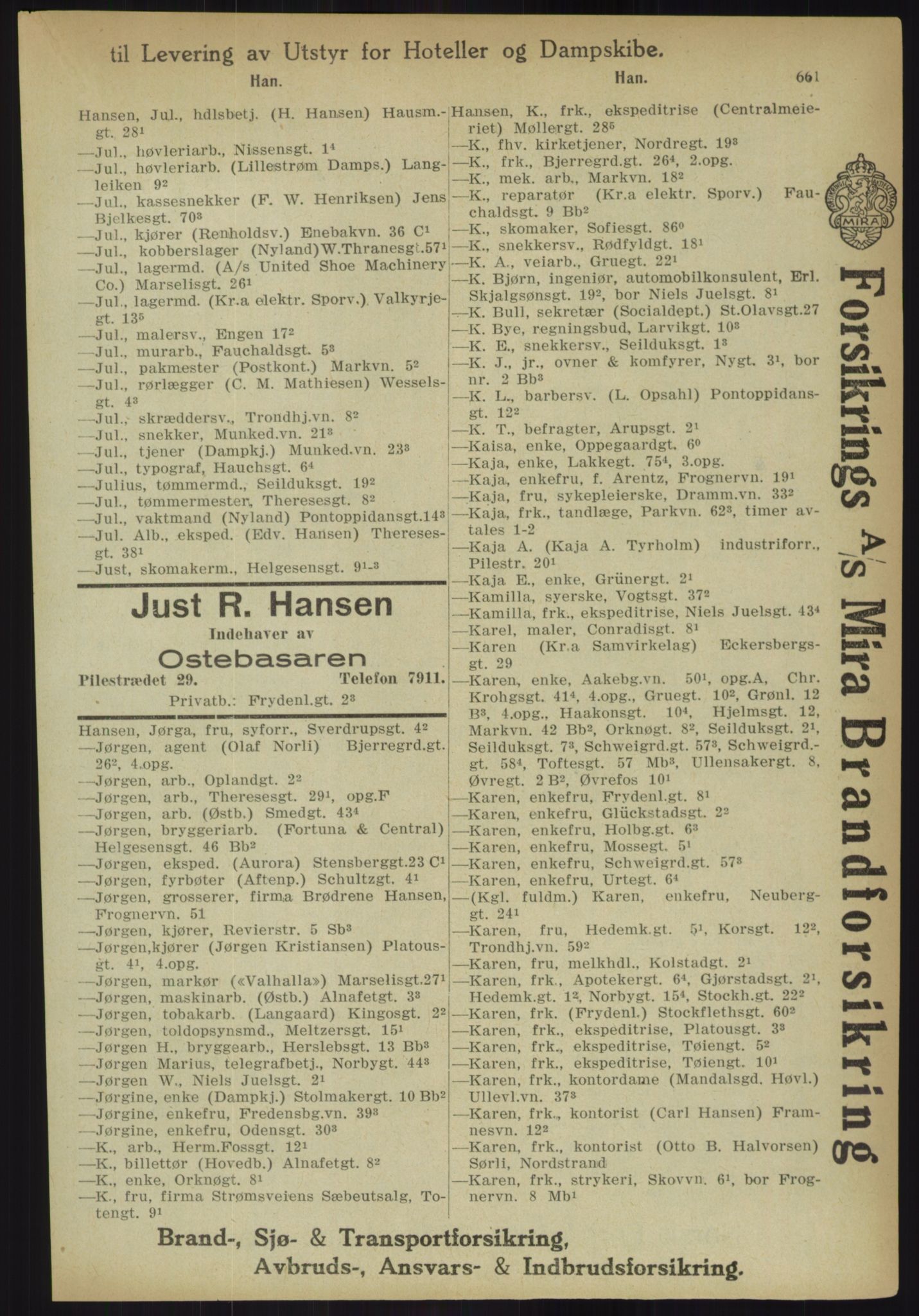 Kristiania/Oslo adressebok, PUBL/-, 1918, p. 686