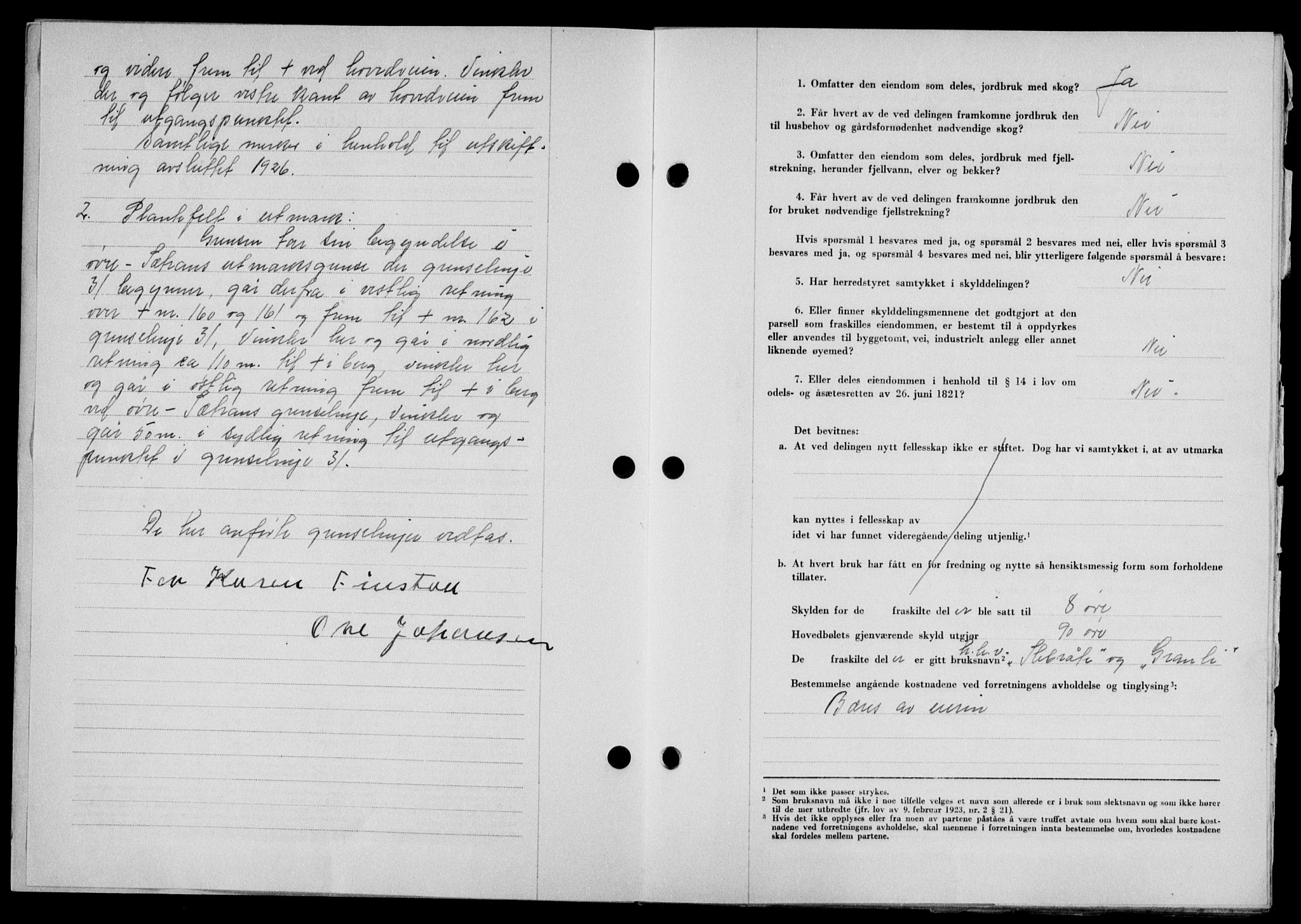 Lofoten sorenskriveri, SAT/A-0017/1/2/2C/L0018a: Mortgage book no. 18a, 1948-1948, Diary no: : 1449/1948