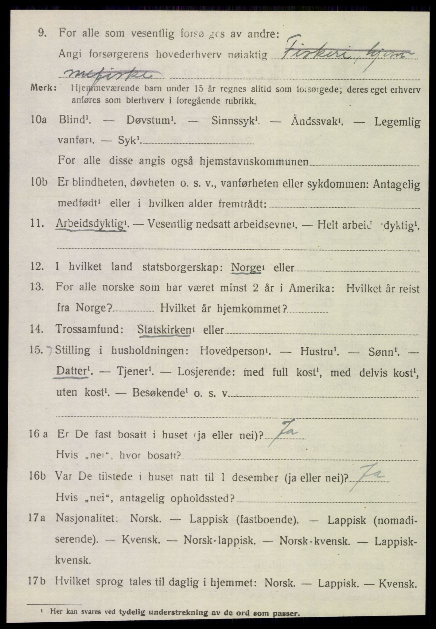 SAT, 1920 census for Verran, 1920, p. 1515