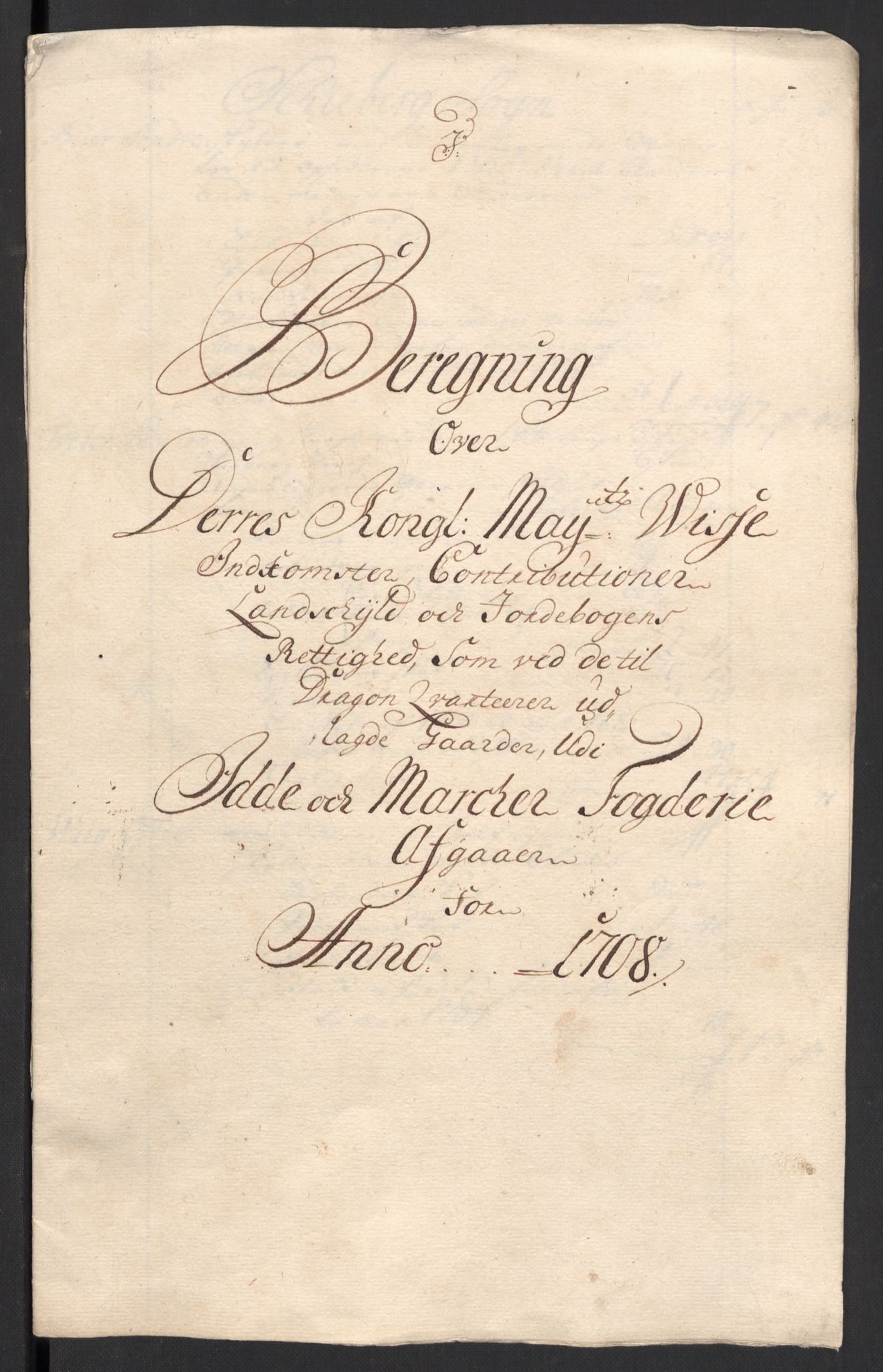 Rentekammeret inntil 1814, Reviderte regnskaper, Fogderegnskap, RA/EA-4092/R01/L0018: Fogderegnskap Idd og Marker, 1707-1709, p. 205