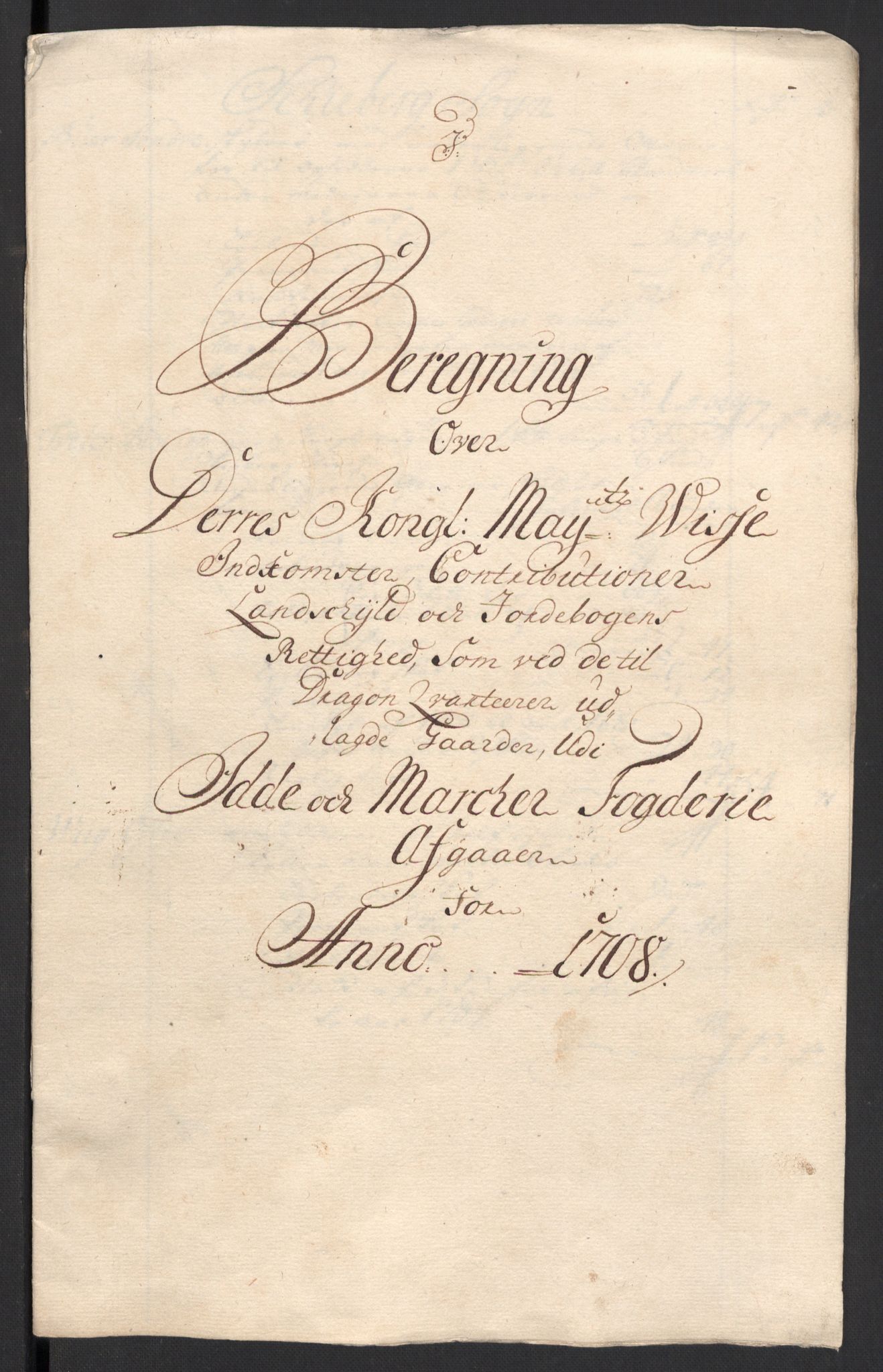 Rentekammeret inntil 1814, Reviderte regnskaper, Fogderegnskap, AV/RA-EA-4092/R01/L0018: Fogderegnskap Idd og Marker, 1707-1709, p. 205