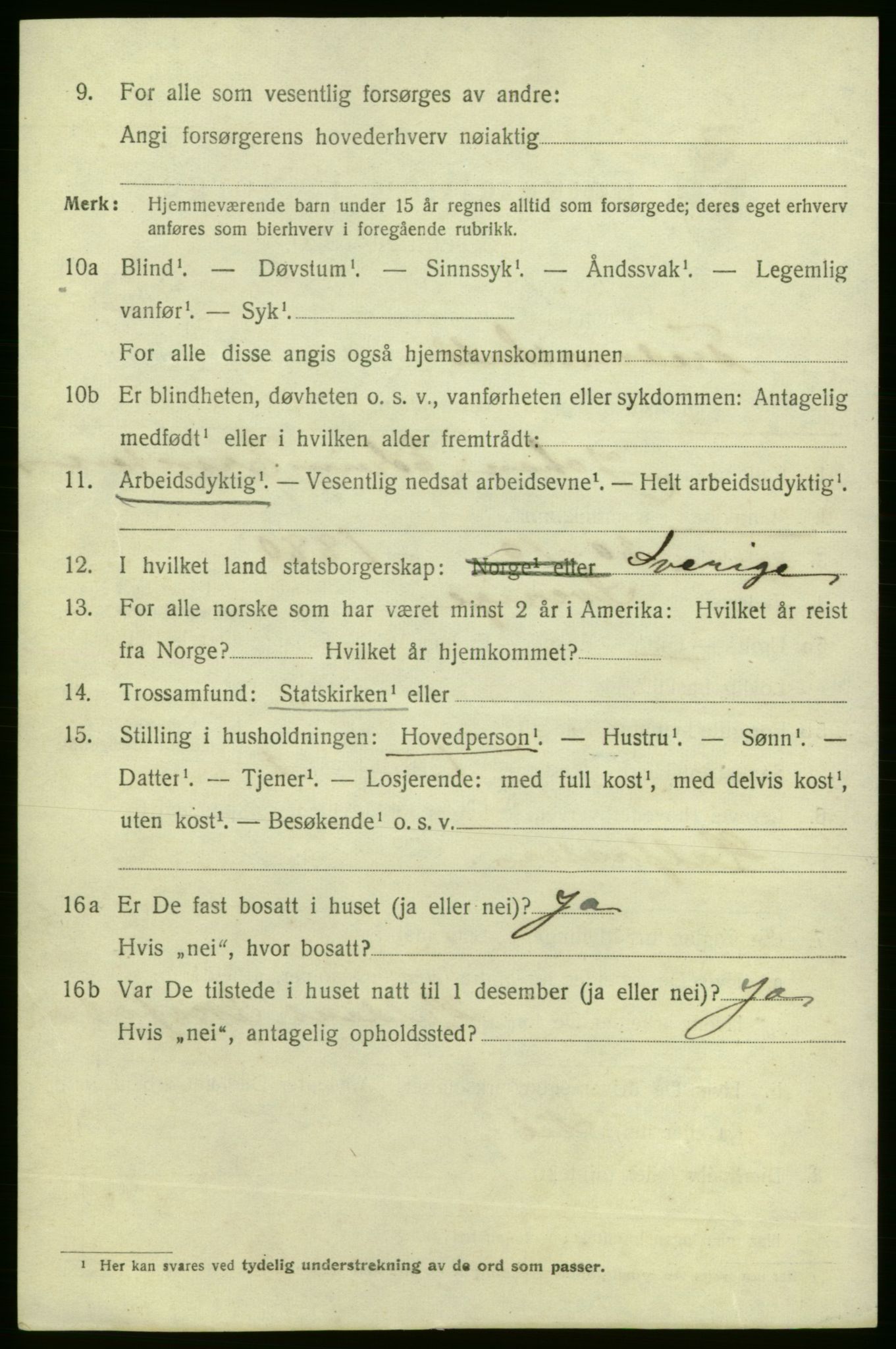 SAO, 1920 census for Fredrikshald, 1920, p. 9349