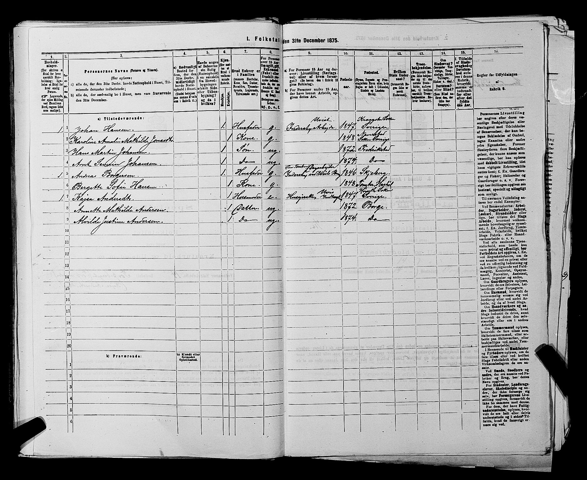 RA, 1875 census for 0113P Borge, 1875, p. 507
