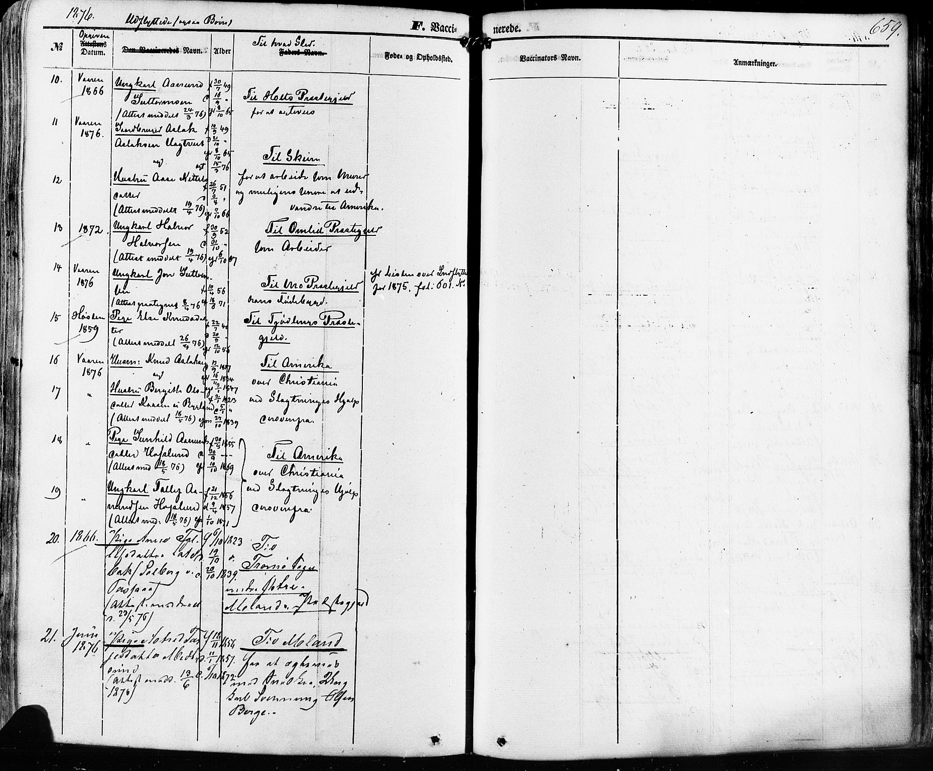 Kviteseid kirkebøker, SAKO/A-276/F/Fa/L0007: Parish register (official) no. I 7, 1859-1881, p. 659