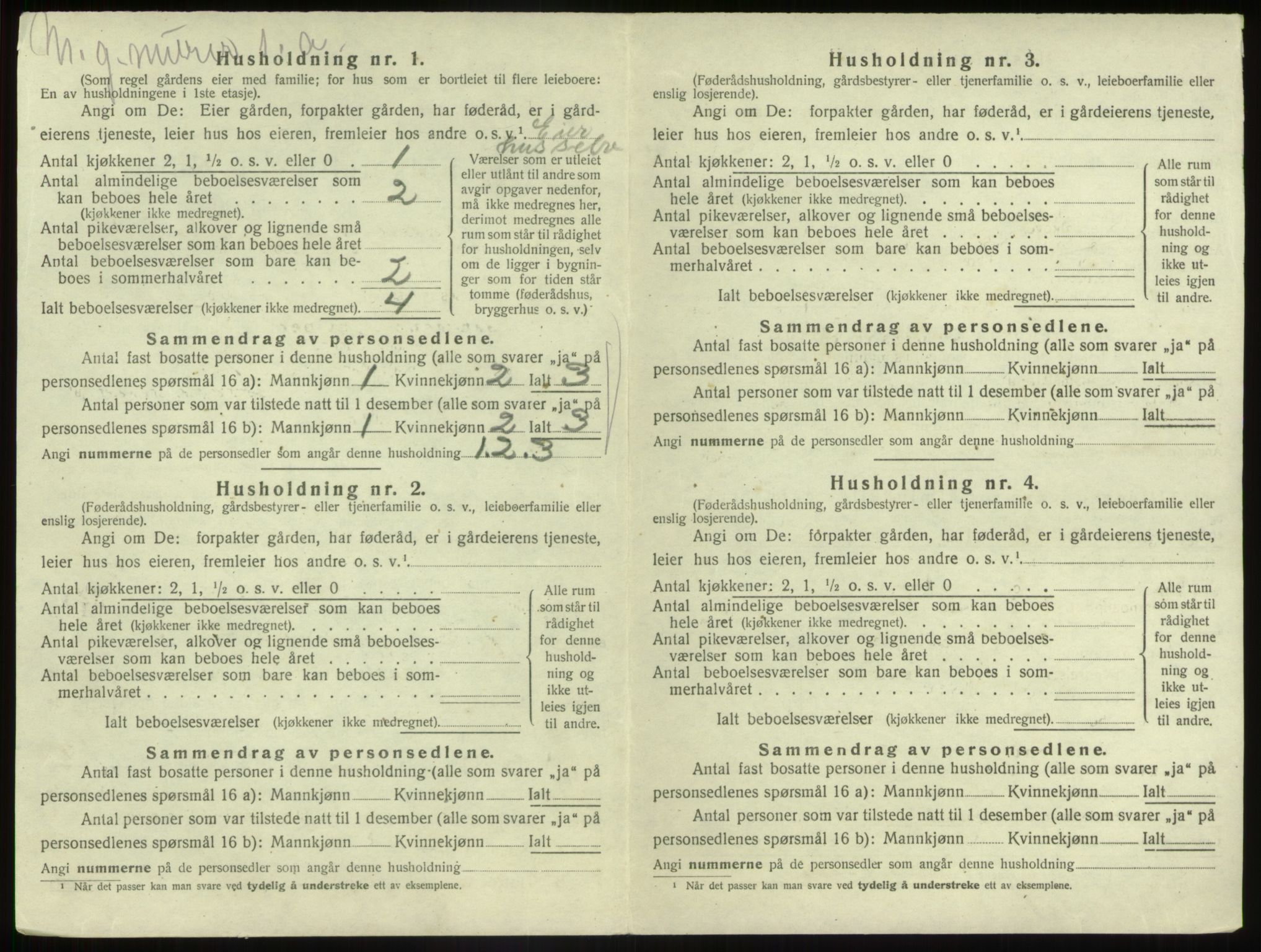 SAB, 1920 census for Gaular, 1920, p. 386