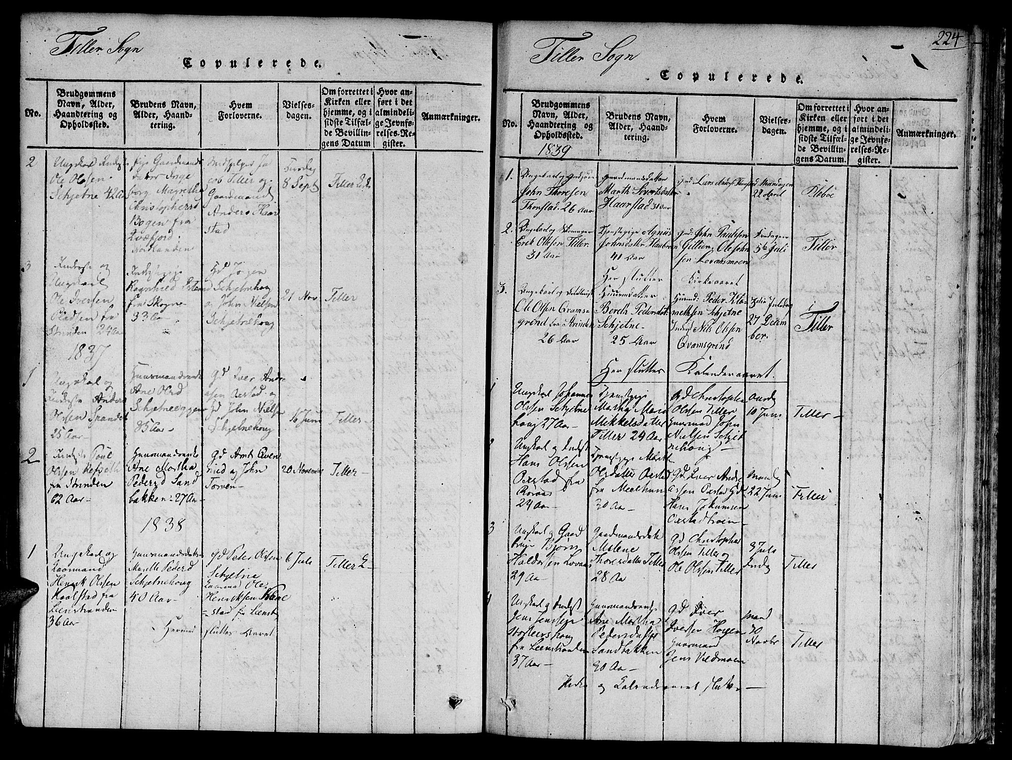 Ministerialprotokoller, klokkerbøker og fødselsregistre - Sør-Trøndelag, SAT/A-1456/618/L0440: Parish register (official) no. 618A04 /2, 1816-1843, p. 224