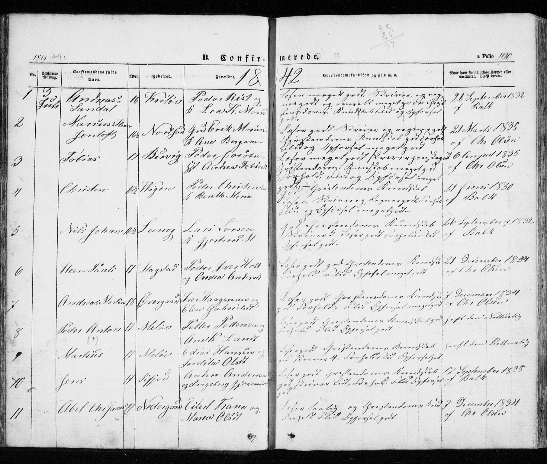Trondenes sokneprestkontor, AV/SATØ-S-1319/H/Ha/L0010kirke: Parish register (official) no. 10, 1840-1865, p. 189-190