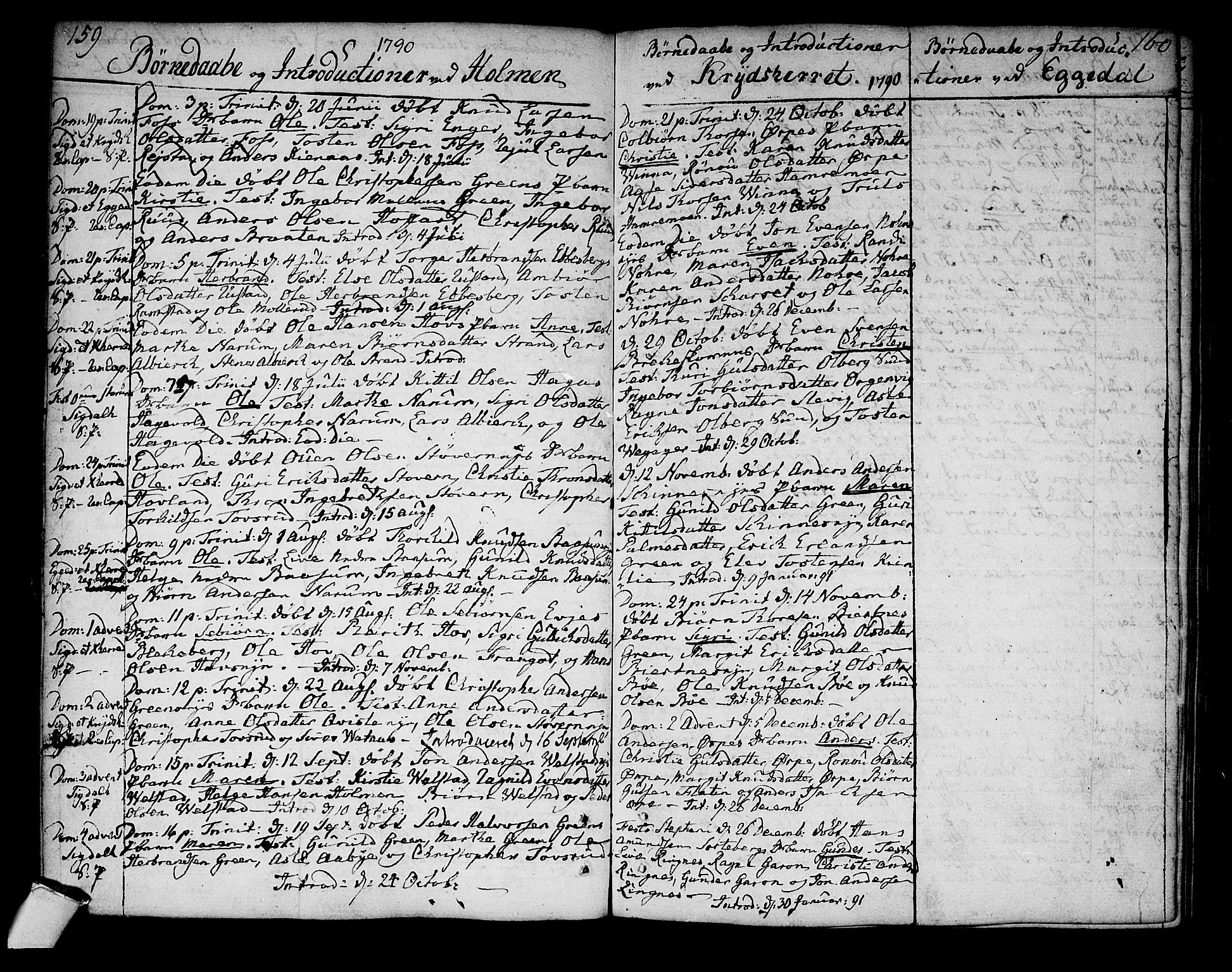 Sigdal kirkebøker, AV/SAKO-A-245/F/Fa/L0002: Parish register (official) no. I 2, 1778-1792, p. 159-160