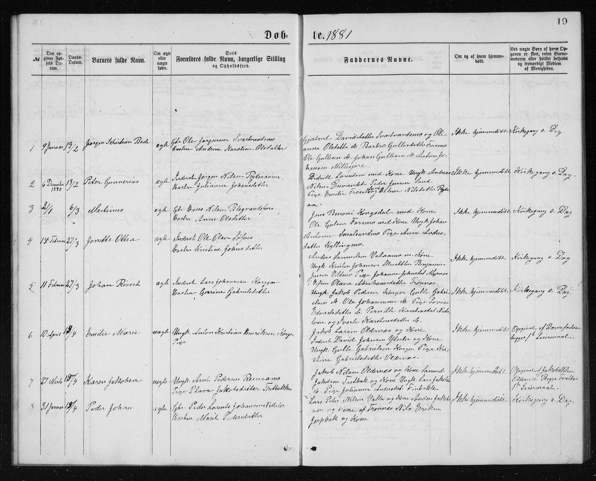 Ministerialprotokoller, klokkerbøker og fødselsregistre - Nordland, SAT/A-1459/826/L0381: Parish register (copy) no. 826C01, 1877-1886, p. 19