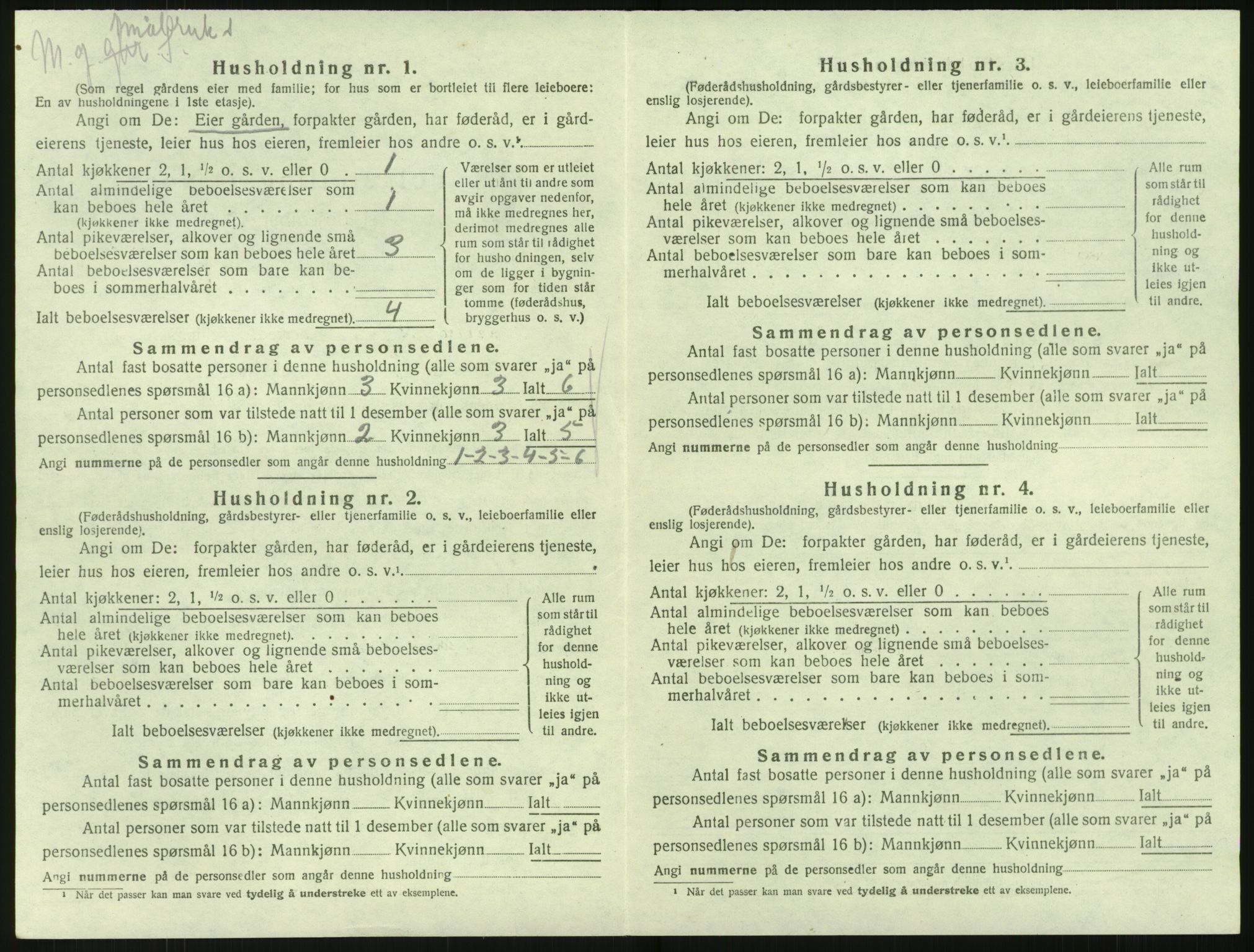 SAK, 1920 census for Søndeled, 1920, p. 736