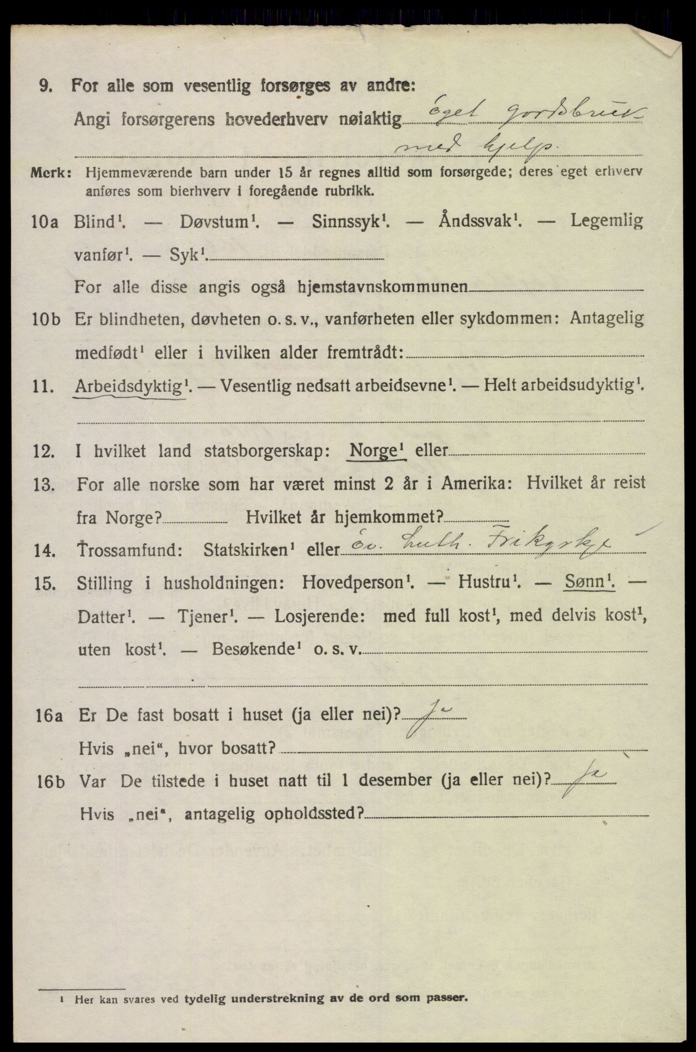 SAK, 1920 census for Hægeland, 1920, p. 608