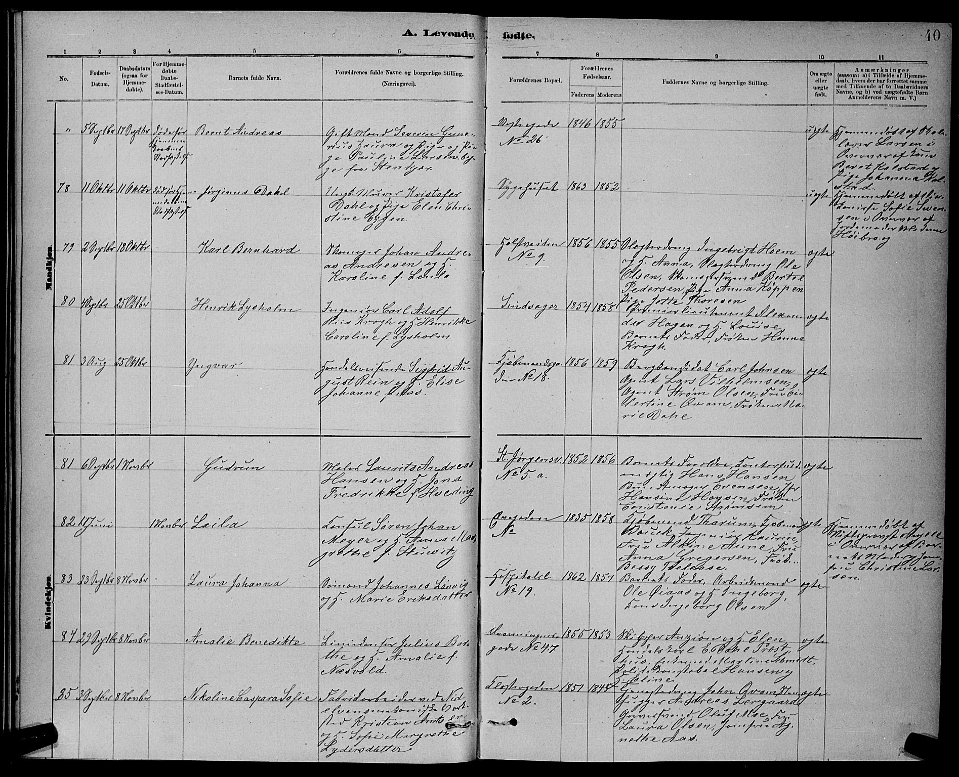 Ministerialprotokoller, klokkerbøker og fødselsregistre - Sør-Trøndelag, AV/SAT-A-1456/601/L0092: Parish register (copy) no. 601C10, 1884-1897, p. 40