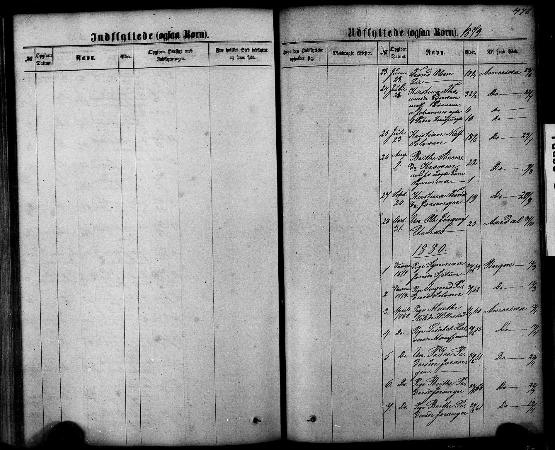 Hafslo sokneprestembete, SAB/A-80301/H/Hab/Haba/L0001: Parish register (copy) no. A 1, 1866-1908, p. 476