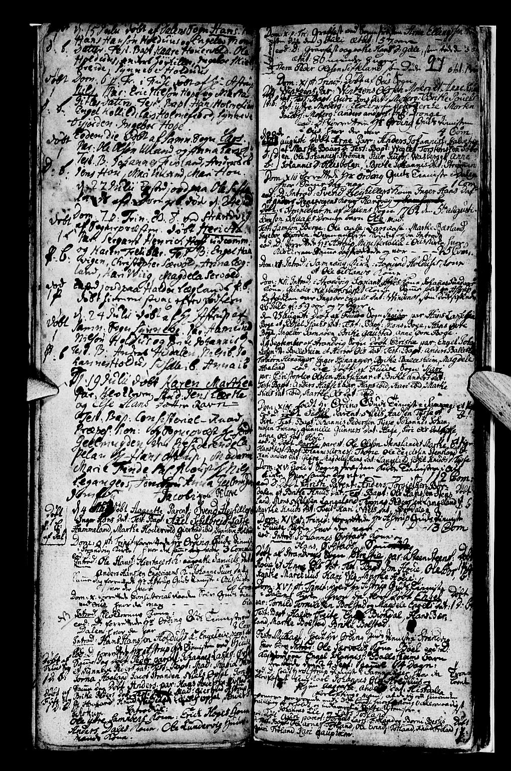 Os sokneprestembete, AV/SAB-A-99929: Parish register (official) no. A 8, 1760-1765, p. 97