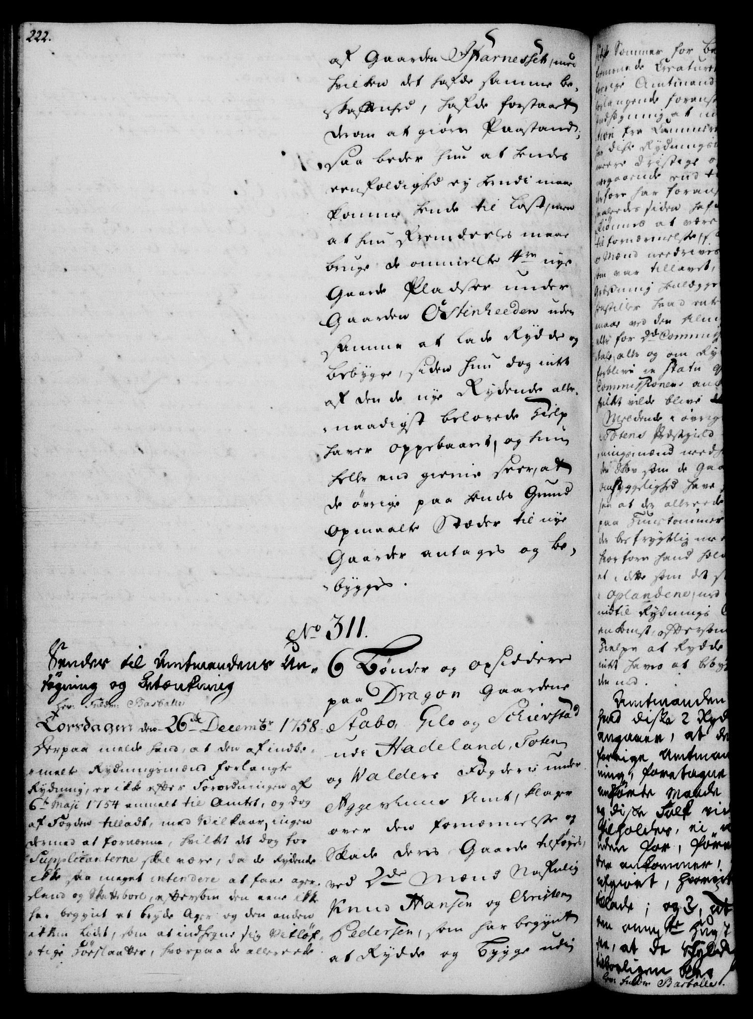 Rentekammeret, Kammerkanselliet, RA/EA-3111/G/Gh/Gha/L0034: Norsk ekstraktmemorialprotokoll (merket RK 53.79), 1756-1759, p. 222
