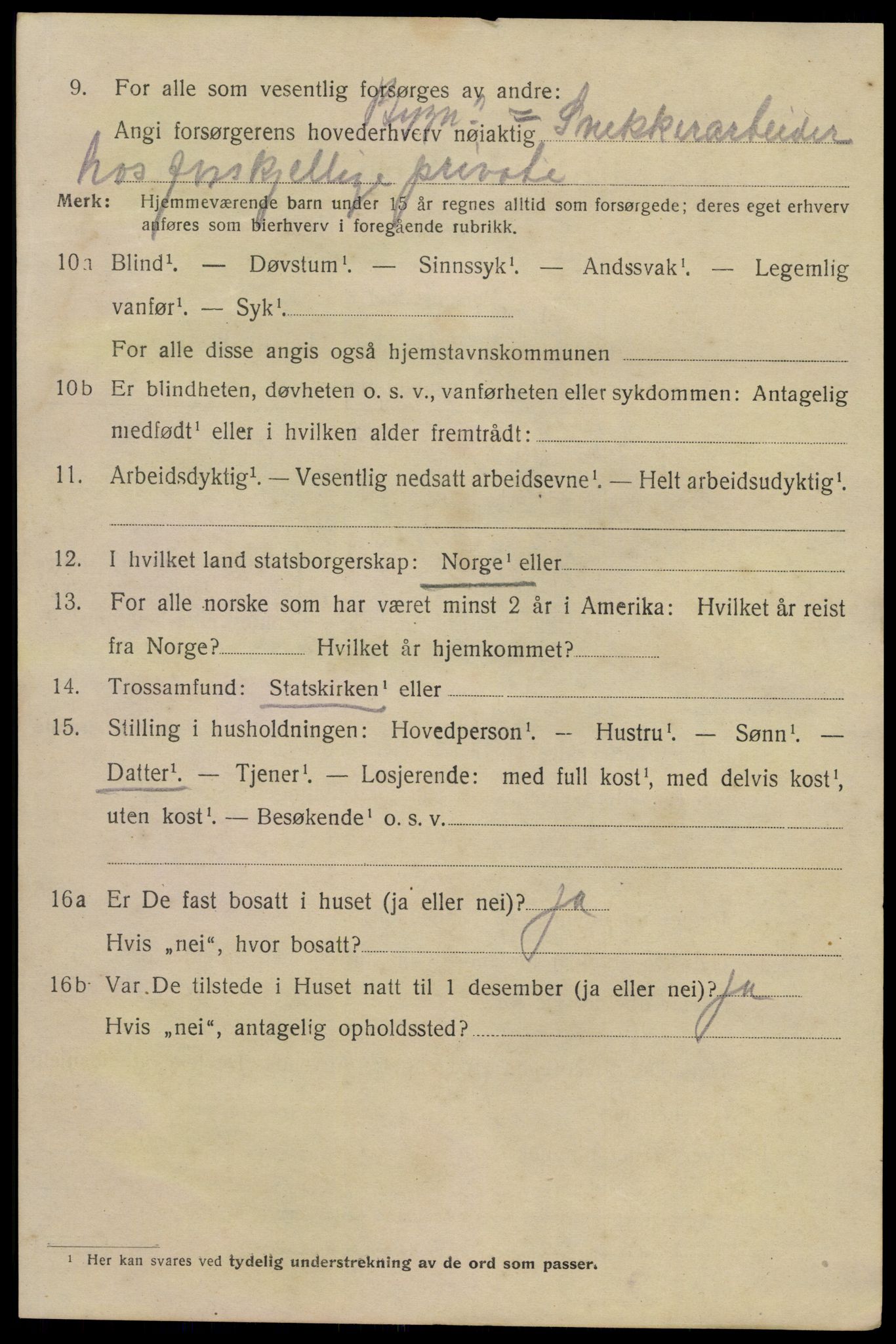 SAKO, 1920 census for Kragerø, 1920, p. 9060