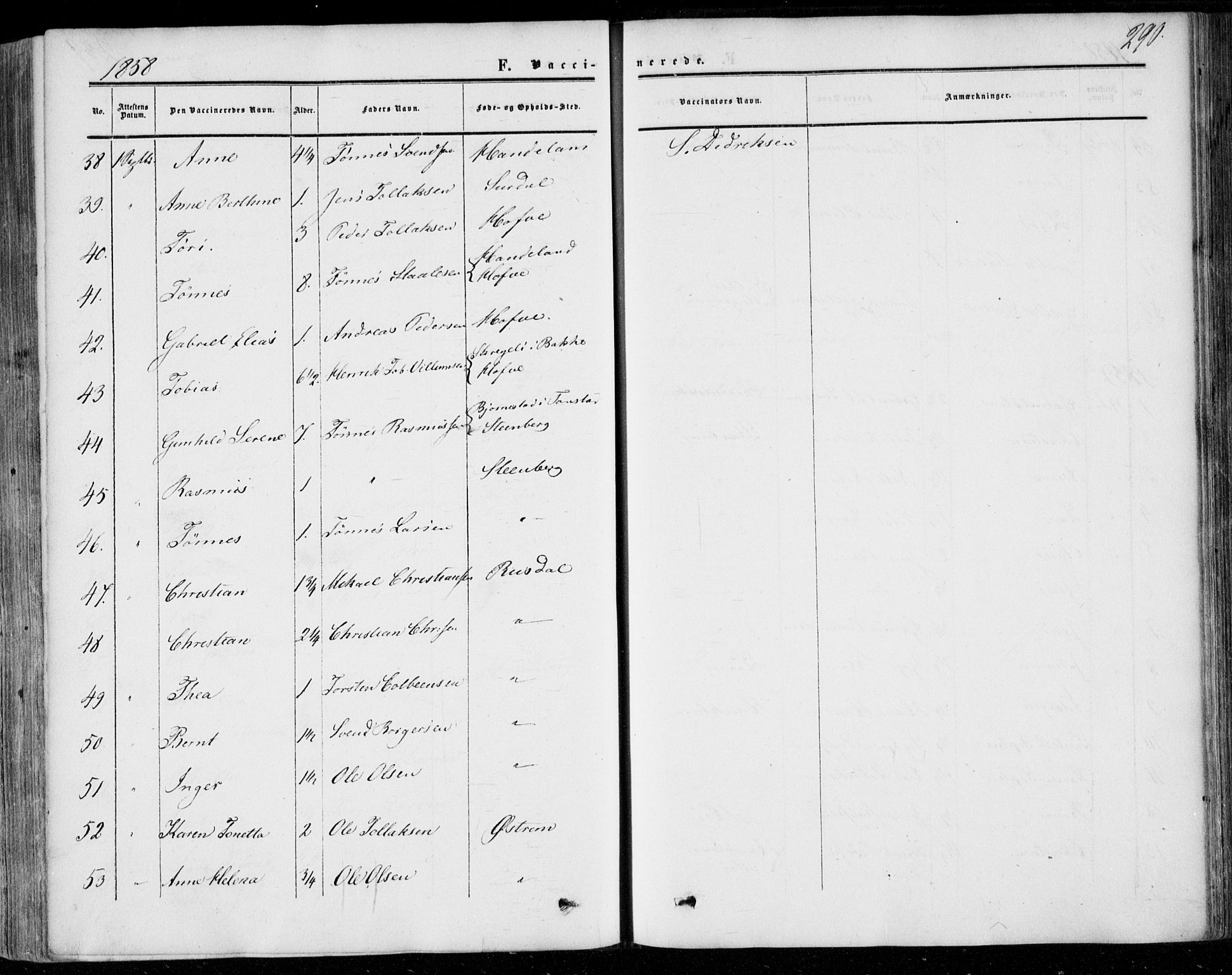 Lund sokneprestkontor, AV/SAST-A-101809/S06/L0009: Parish register (official) no. A 8, 1853-1877, p. 290