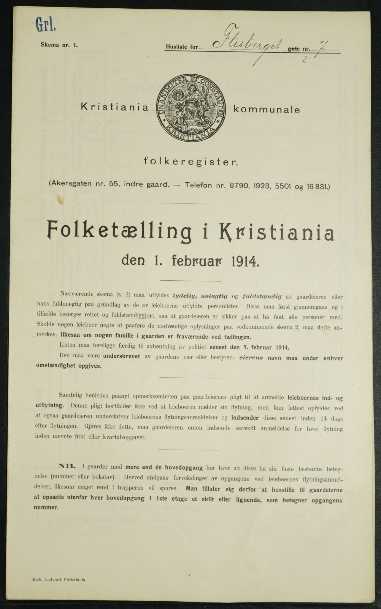 OBA, Municipal Census 1914 for Kristiania, 1914, p. 24788