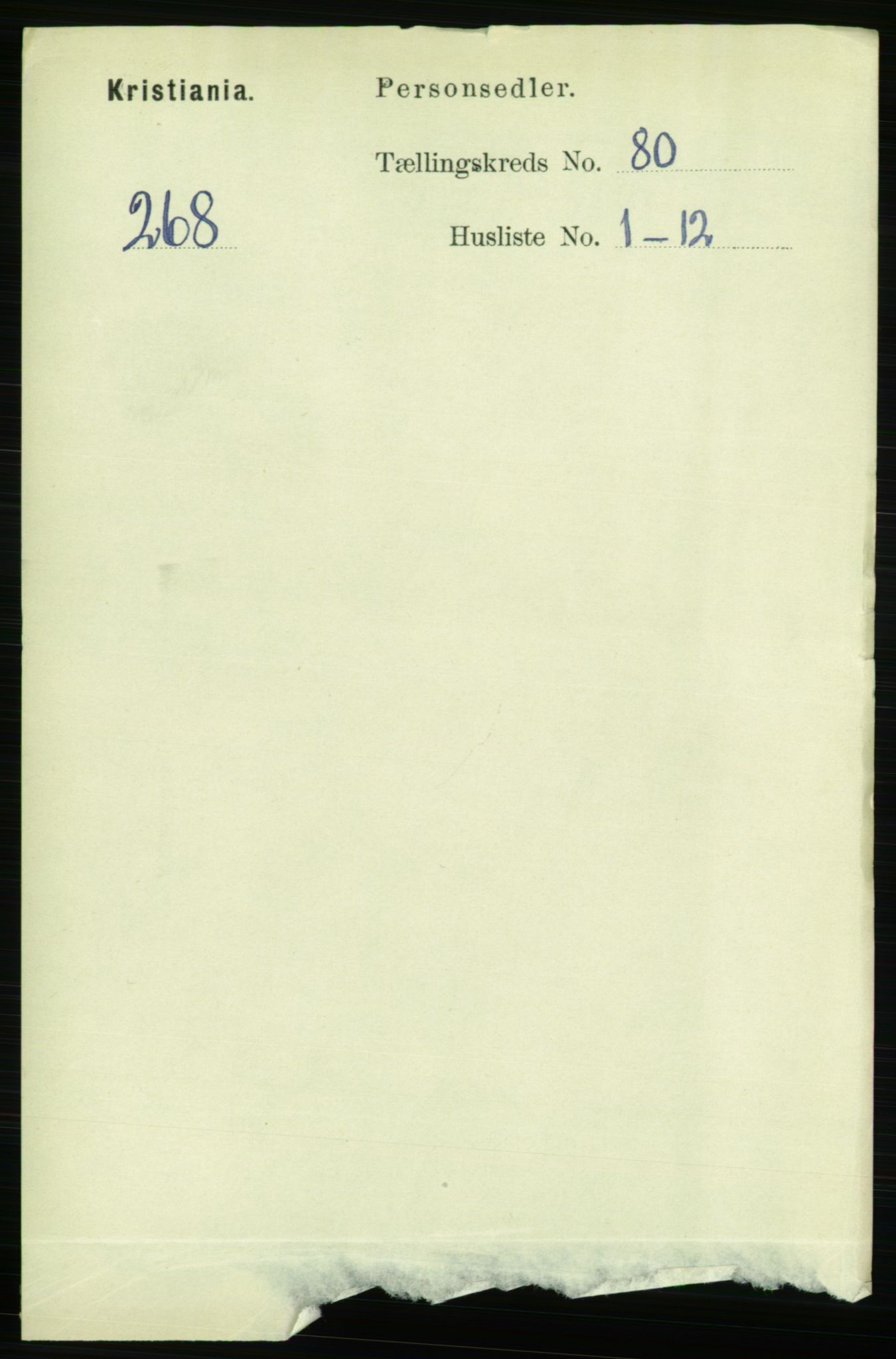 RA, 1891 census for 0301 Kristiania, 1891, p. 41271