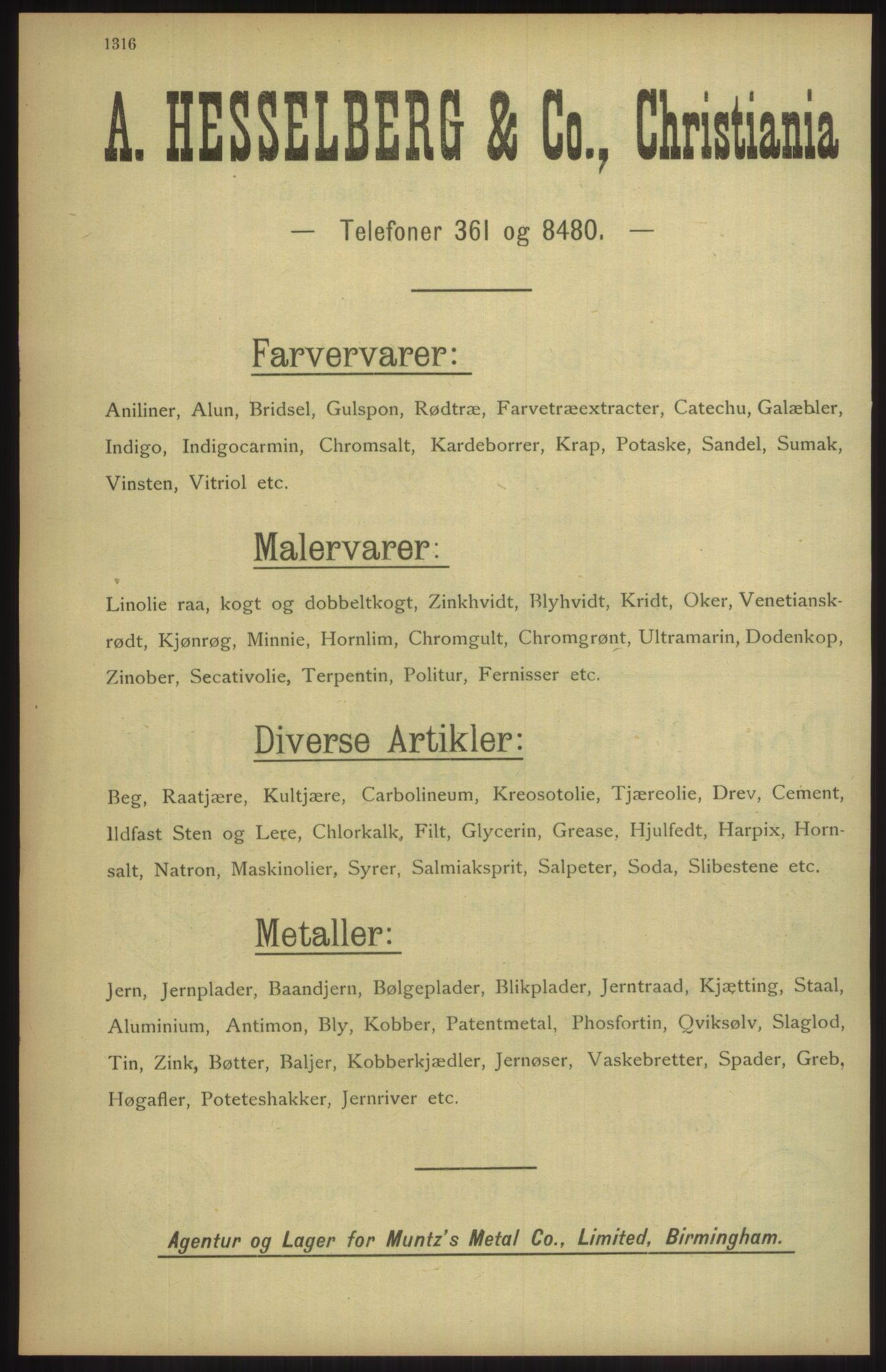 Kristiania/Oslo adressebok, PUBL/-, 1904, p. 1316