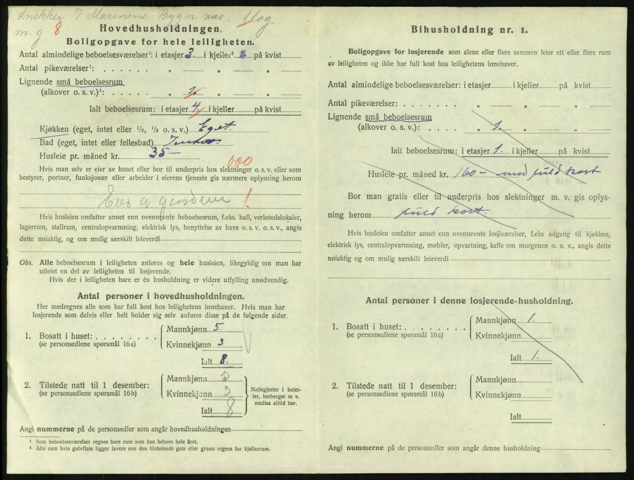 SAKO, 1920 census for Horten, 1920, p. 3714