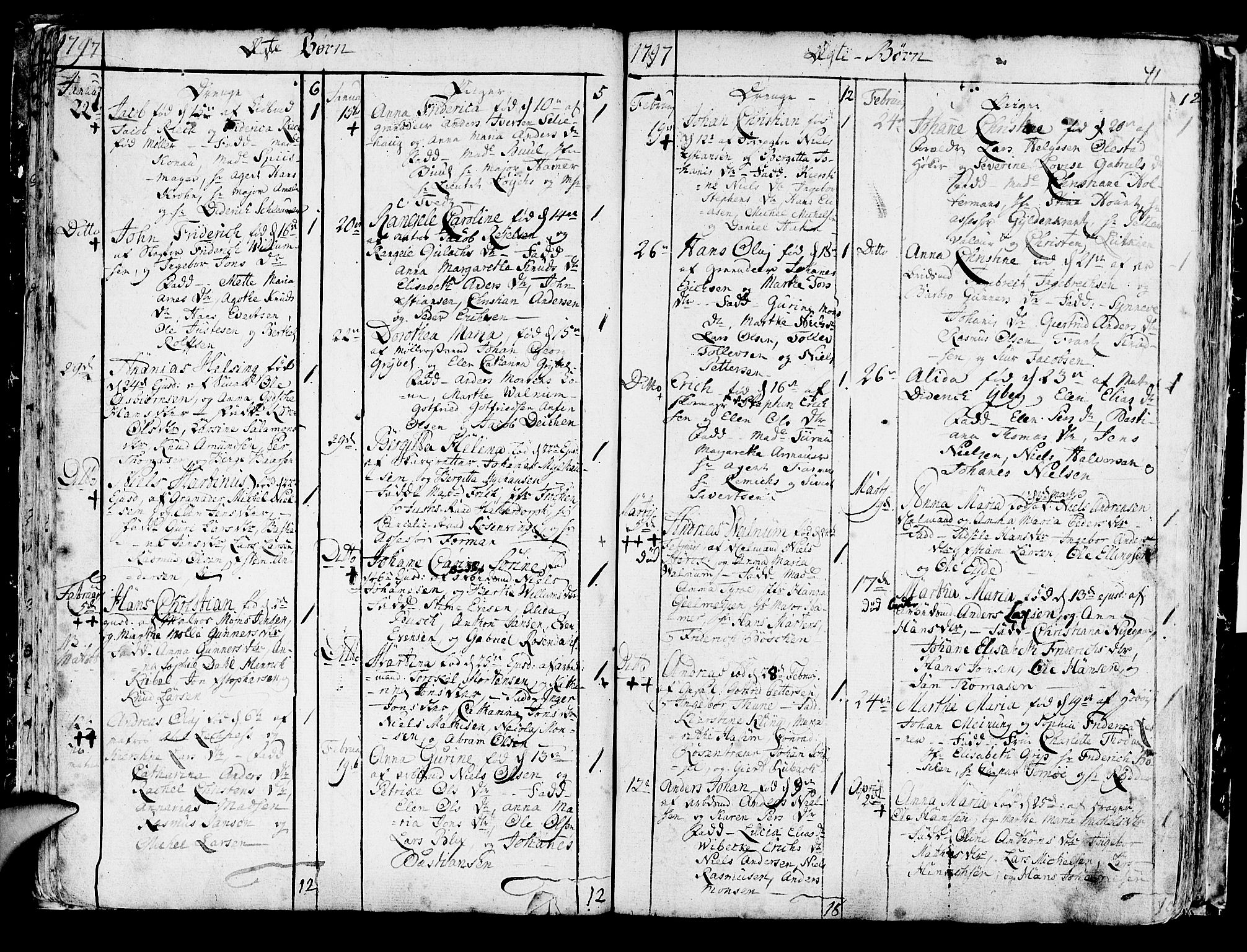 Korskirken sokneprestembete, SAB/A-76101/H/Haa/L0006: Parish register (official) no. A 6, 1790-1820, p. 41
