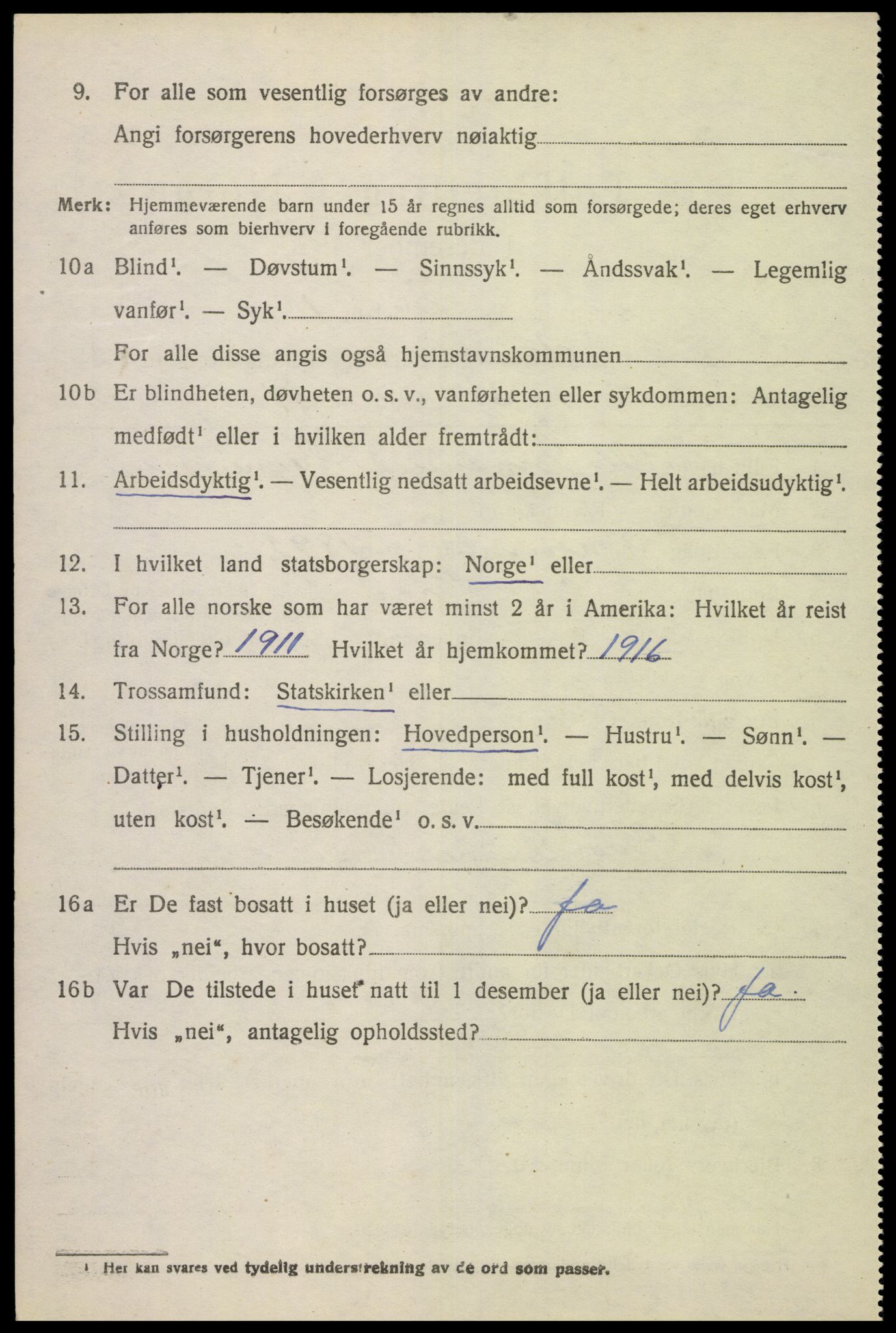 SAK, 1920 census for Herad, 1920, p. 1297