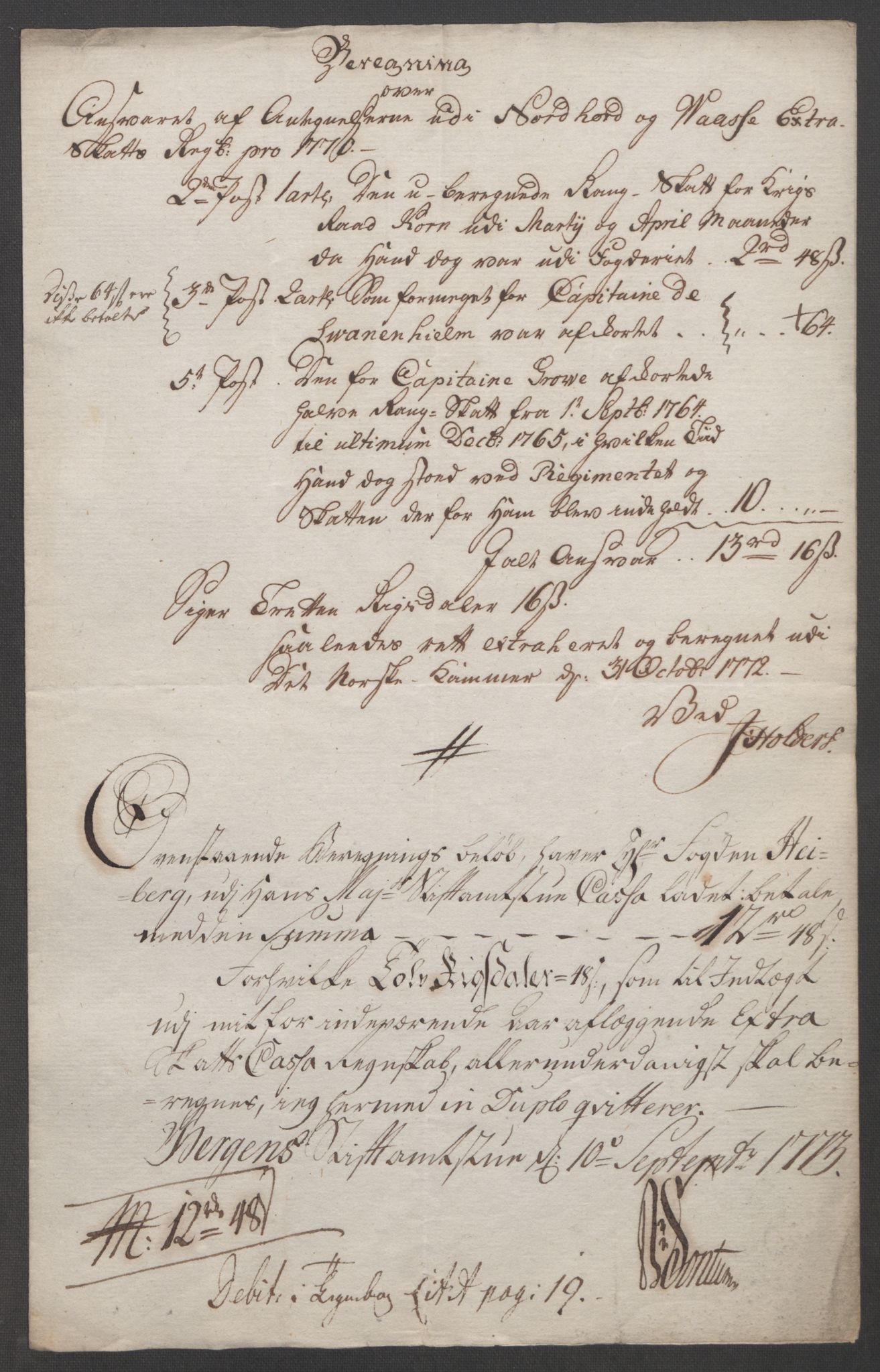 Rentekammeret inntil 1814, Reviderte regnskaper, Fogderegnskap, AV/RA-EA-4092/R51/L3303: Ekstraskatten Nordhordland og Voss, 1762-1772, p. 706