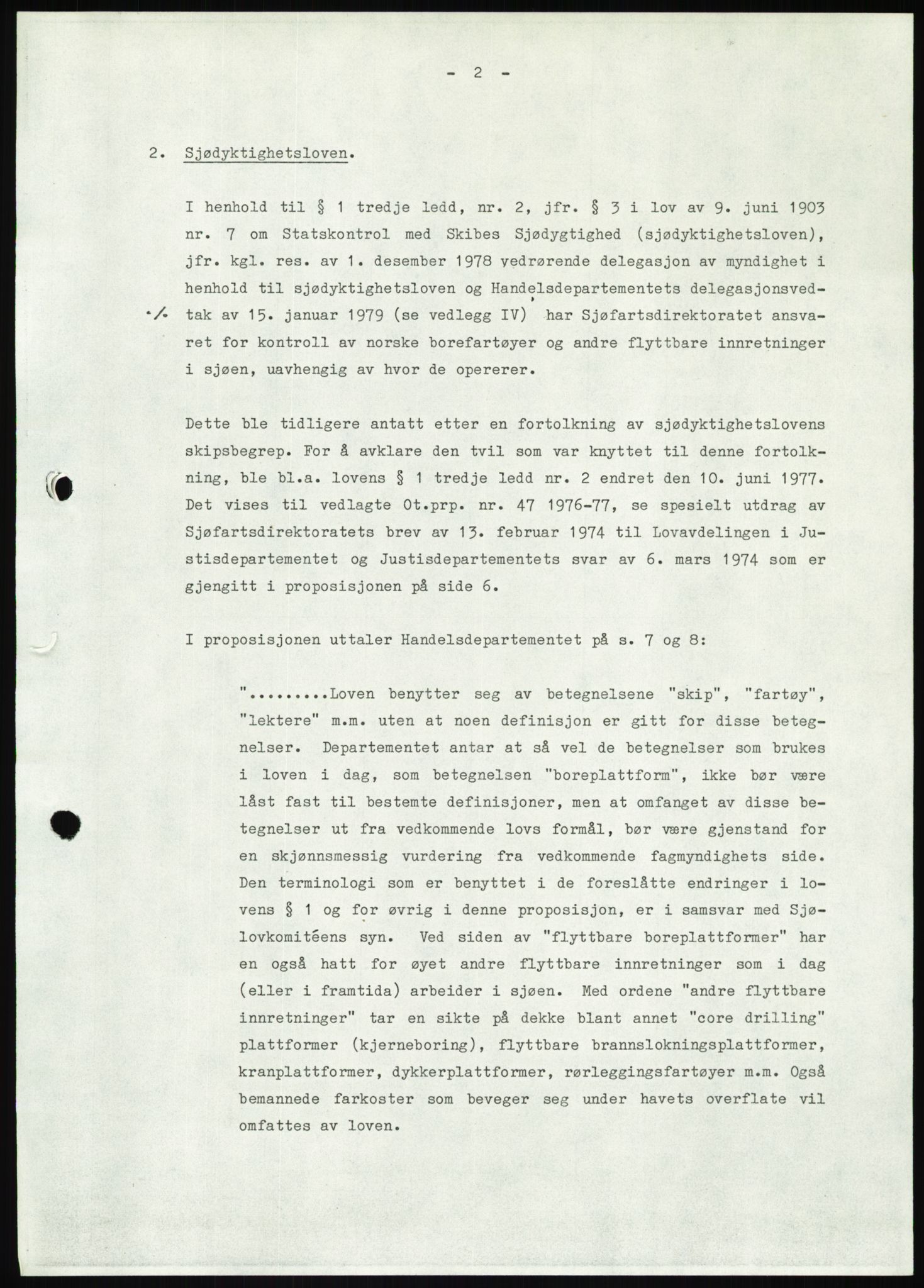 Justisdepartementet, Granskningskommisjonen ved Alexander Kielland-ulykken 27.3.1980, AV/RA-S-1165/D/L0012: H Sjøfartsdirektoratet/Skipskontrollen (Doku.liste + H1-H11, H13, H16-H22 av 52), 1980-1981, p. 12