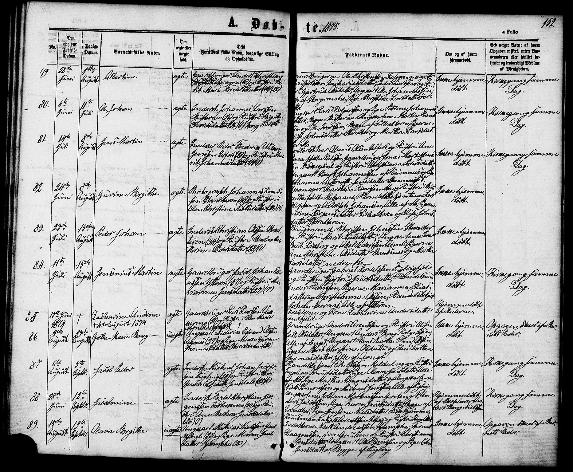 Ministerialprotokoller, klokkerbøker og fødselsregistre - Nordland, AV/SAT-A-1459/827/L0393: Parish register (official) no. 827A05, 1863-1883, p. 152