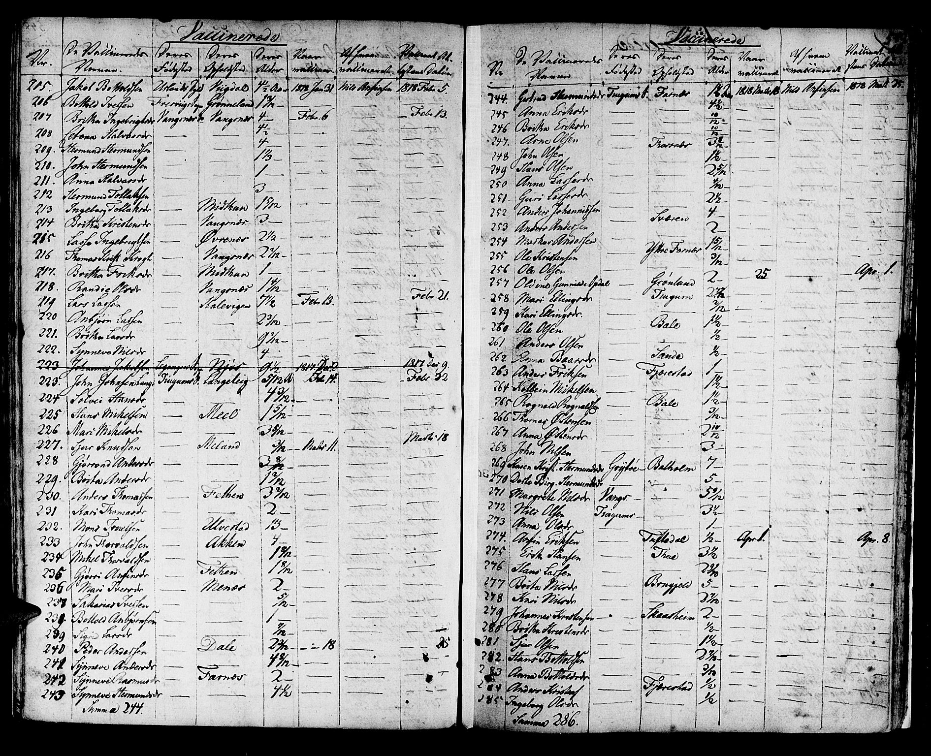 Leikanger sokneprestembete, AV/SAB-A-81001/H/Haa/Haaa/L0006: Parish register (official) no. A 6, 1810-1838, p. 549