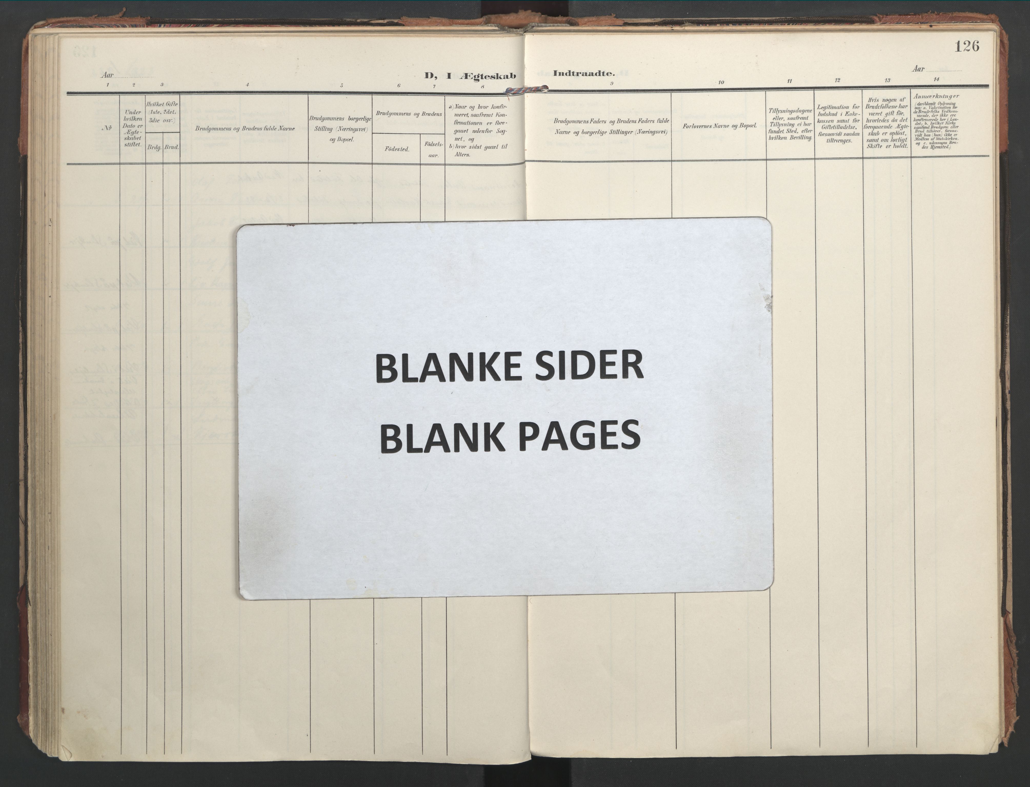 Ministerialprotokoller, klokkerbøker og fødselsregistre - Nord-Trøndelag, AV/SAT-A-1458/744/L0421: Parish register (official) no. 744A05, 1905-1930, p. 126