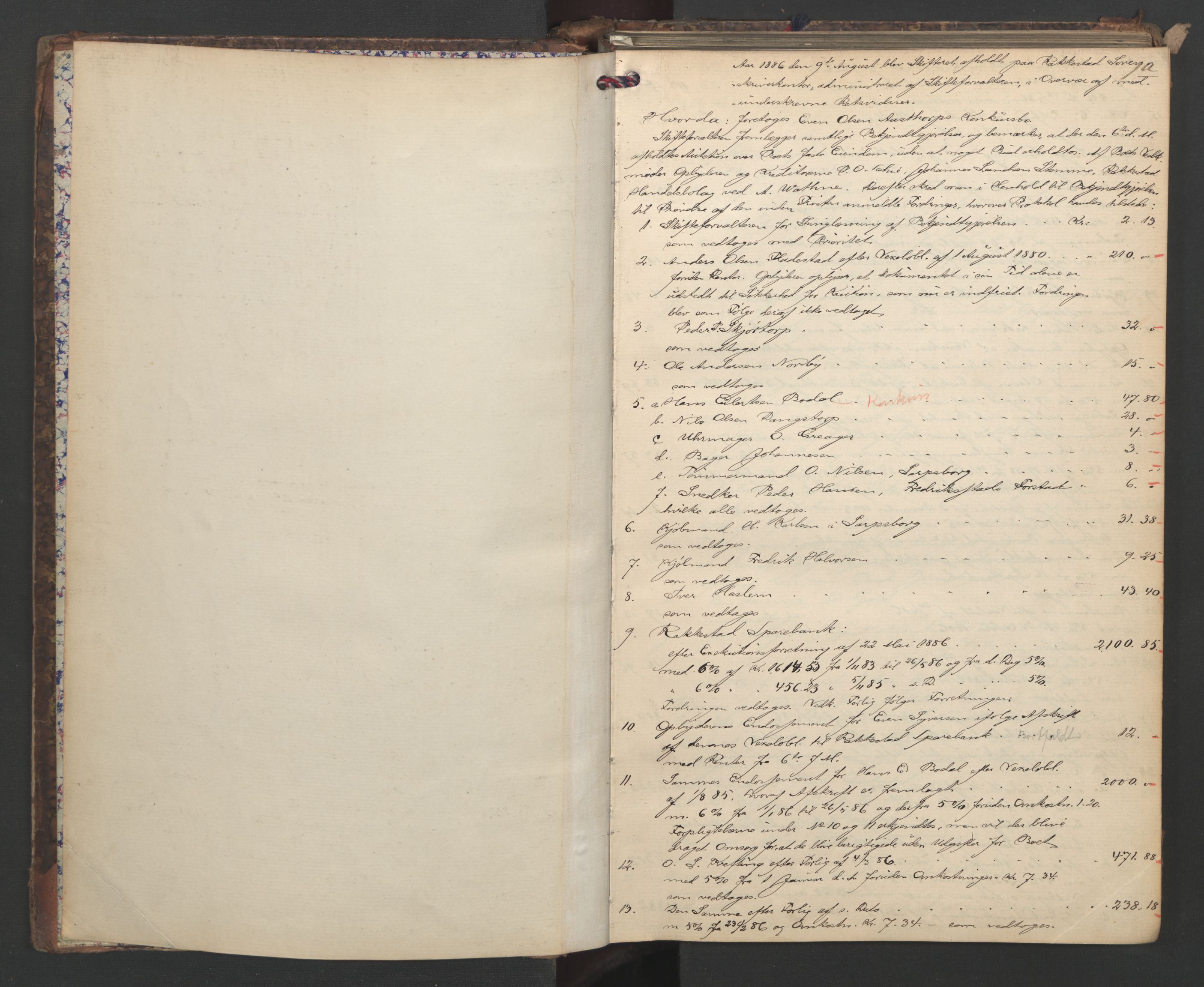 Rakkestad sorenskriveri, AV/SAO-A-10686/H/Hd/L0007: Skifteforhandlingsprotokoller, 1886-1895, p. 0b-1a