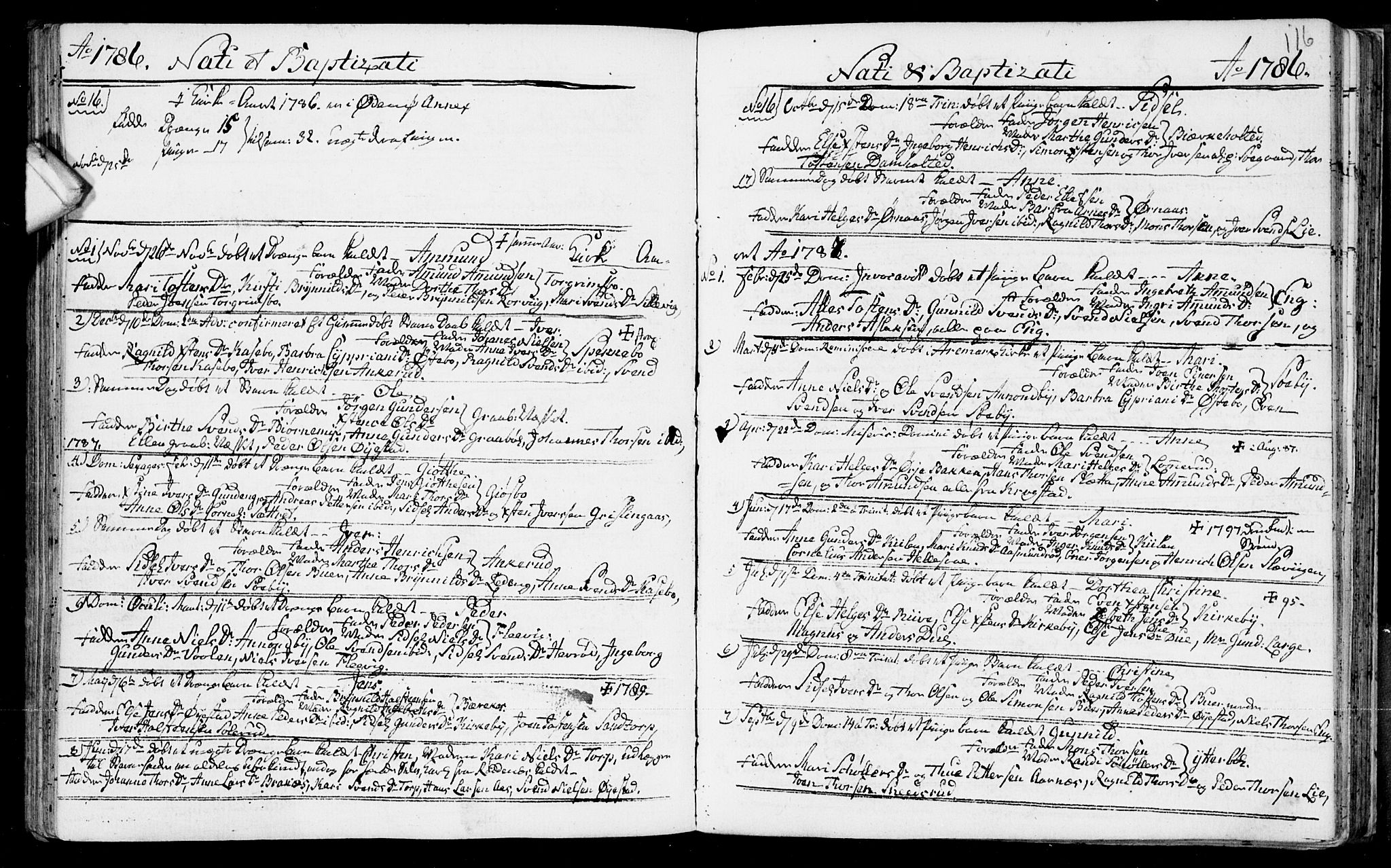 Aremark prestekontor Kirkebøker, AV/SAO-A-10899/F/Fb/L0002: Parish register (official) no.  II 2, 1745-1795, p. 116
