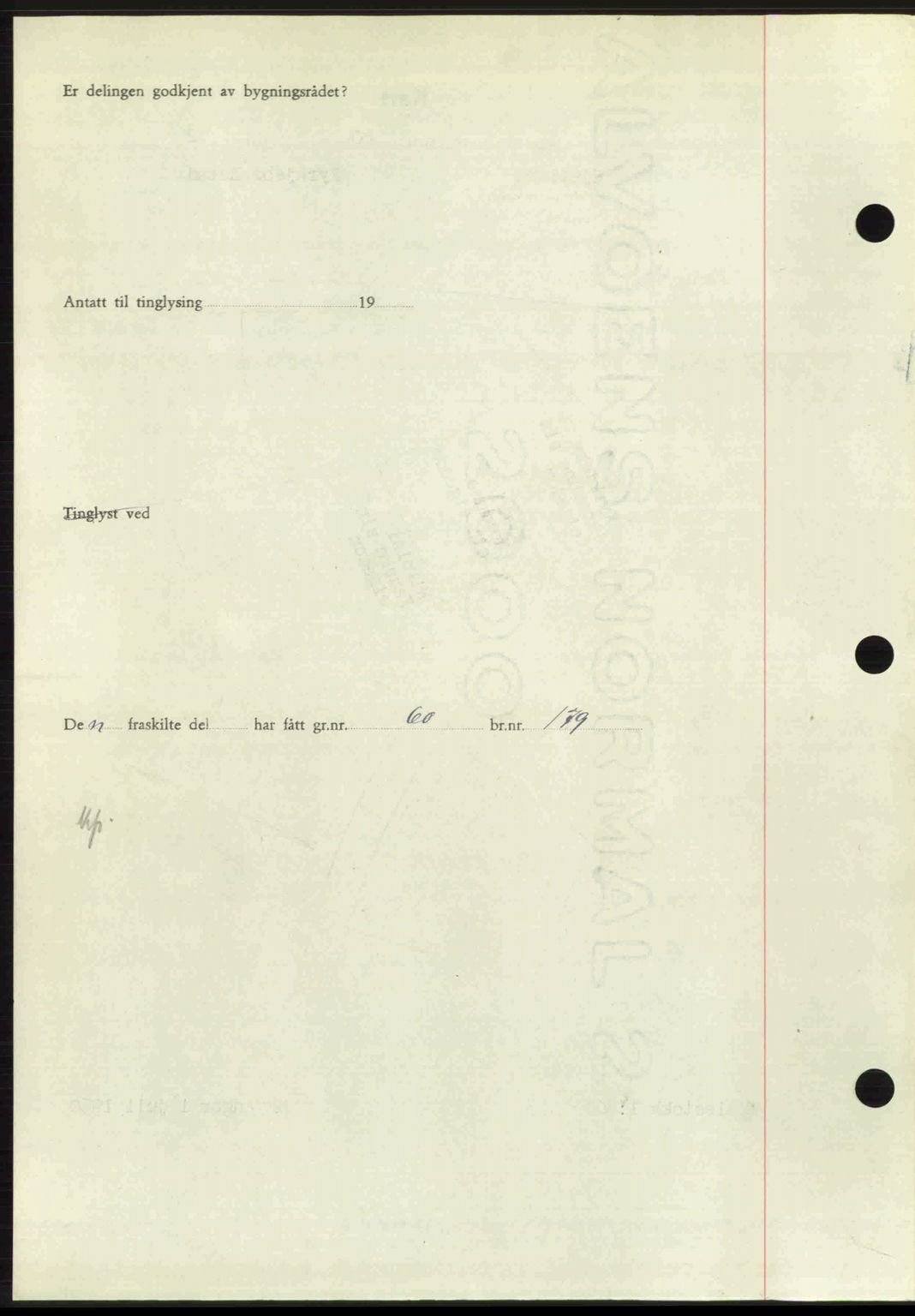 Ytre Sogn tingrett, AV/SAB-A-2601/1/G/Gbb/L0009: Mortgage book no. A6 - A7 (B4), 1950-1950, Diary no: : 918/1950