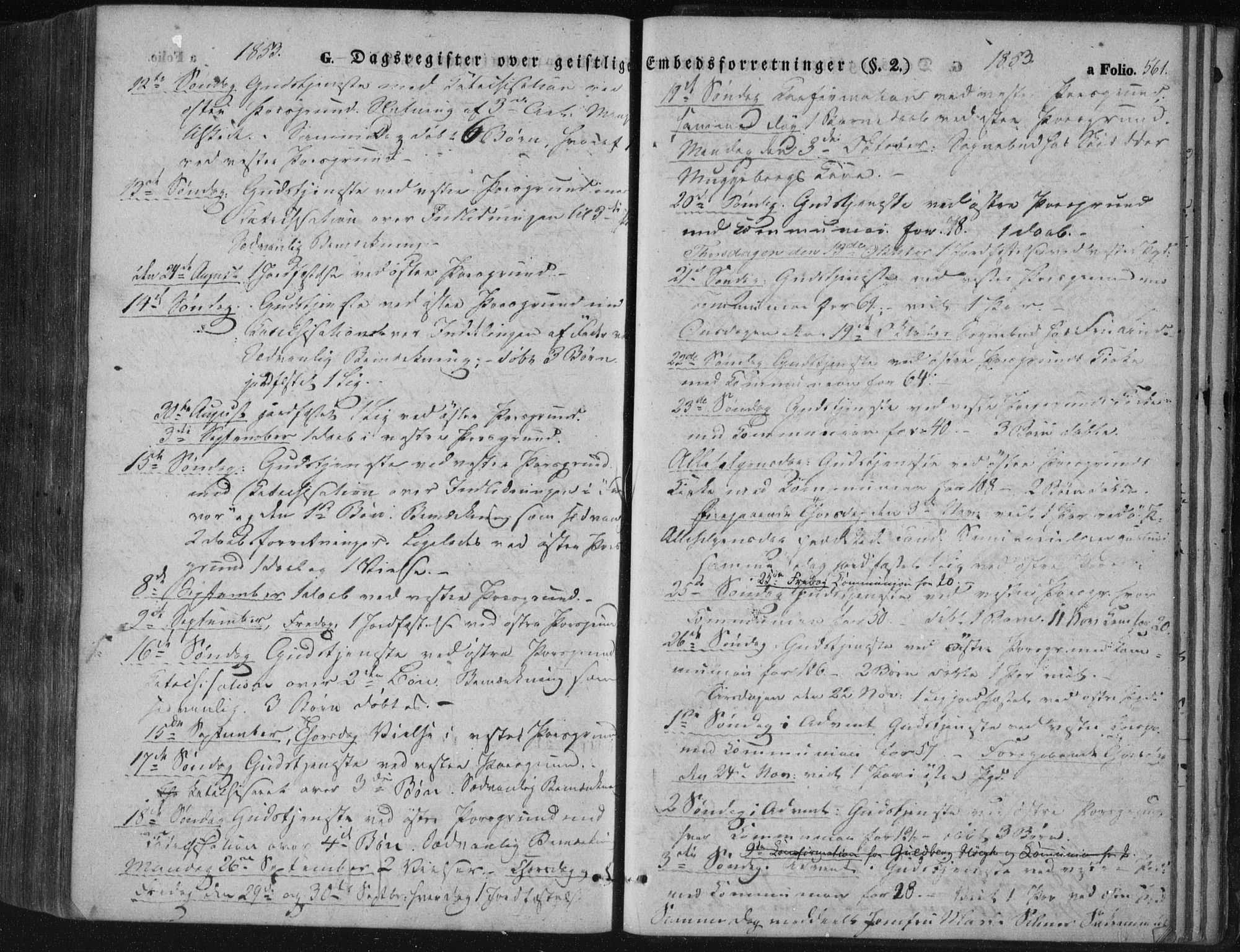 Porsgrunn kirkebøker , SAKO/A-104/F/Fa/L0006: Parish register (official) no. 6, 1841-1857, p. 561