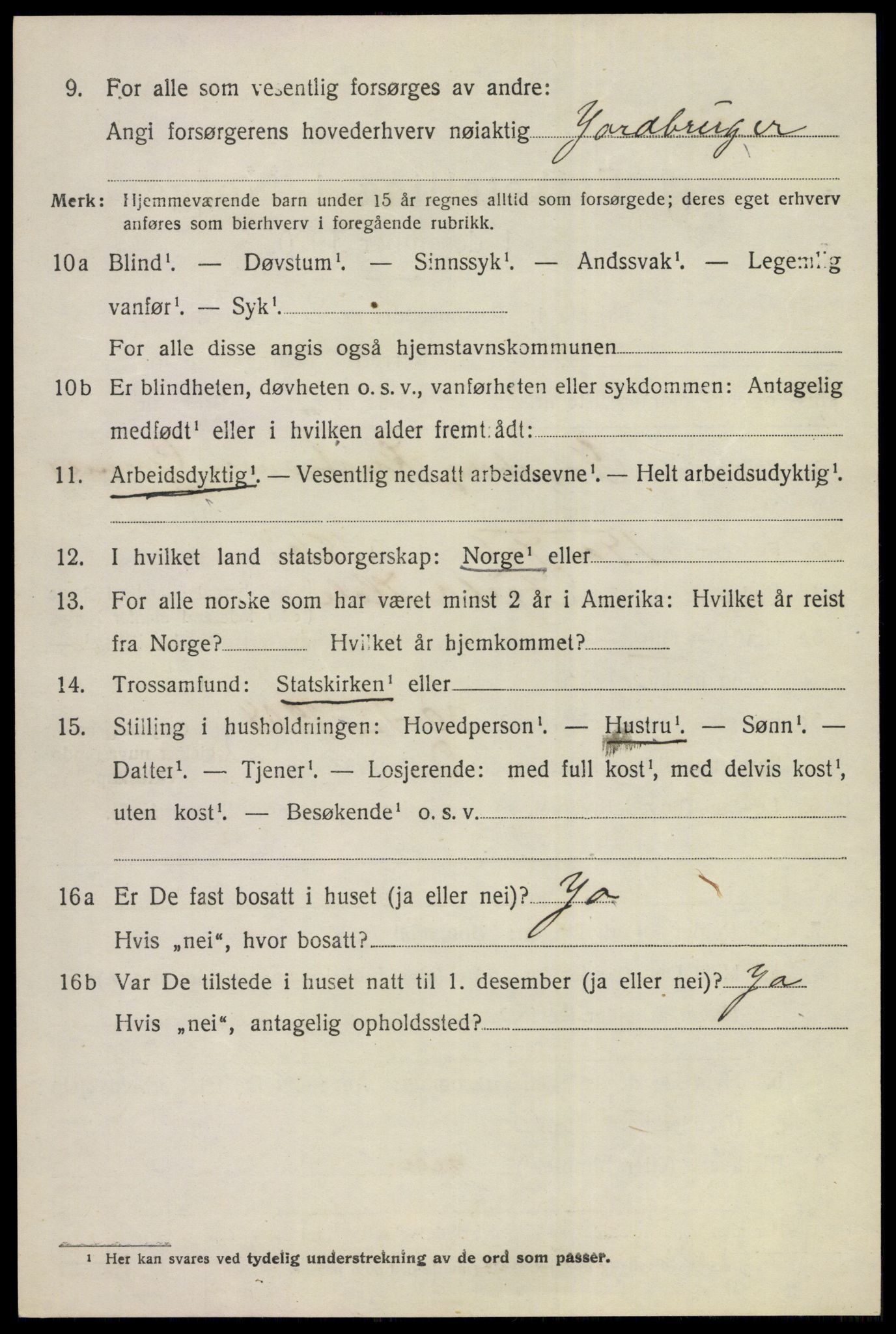 SAKO, 1920 census for Hole, 1920, p. 4458