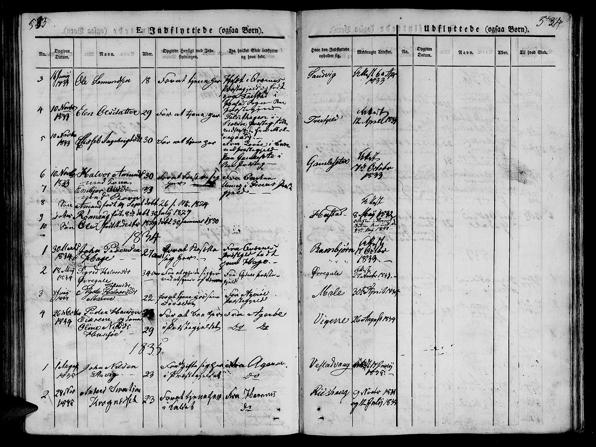 Ministerialprotokoller, klokkerbøker og fødselsregistre - Møre og Romsdal, AV/SAT-A-1454/566/L0765: Parish register (official) no. 566A04, 1829-1841, p. 533-534