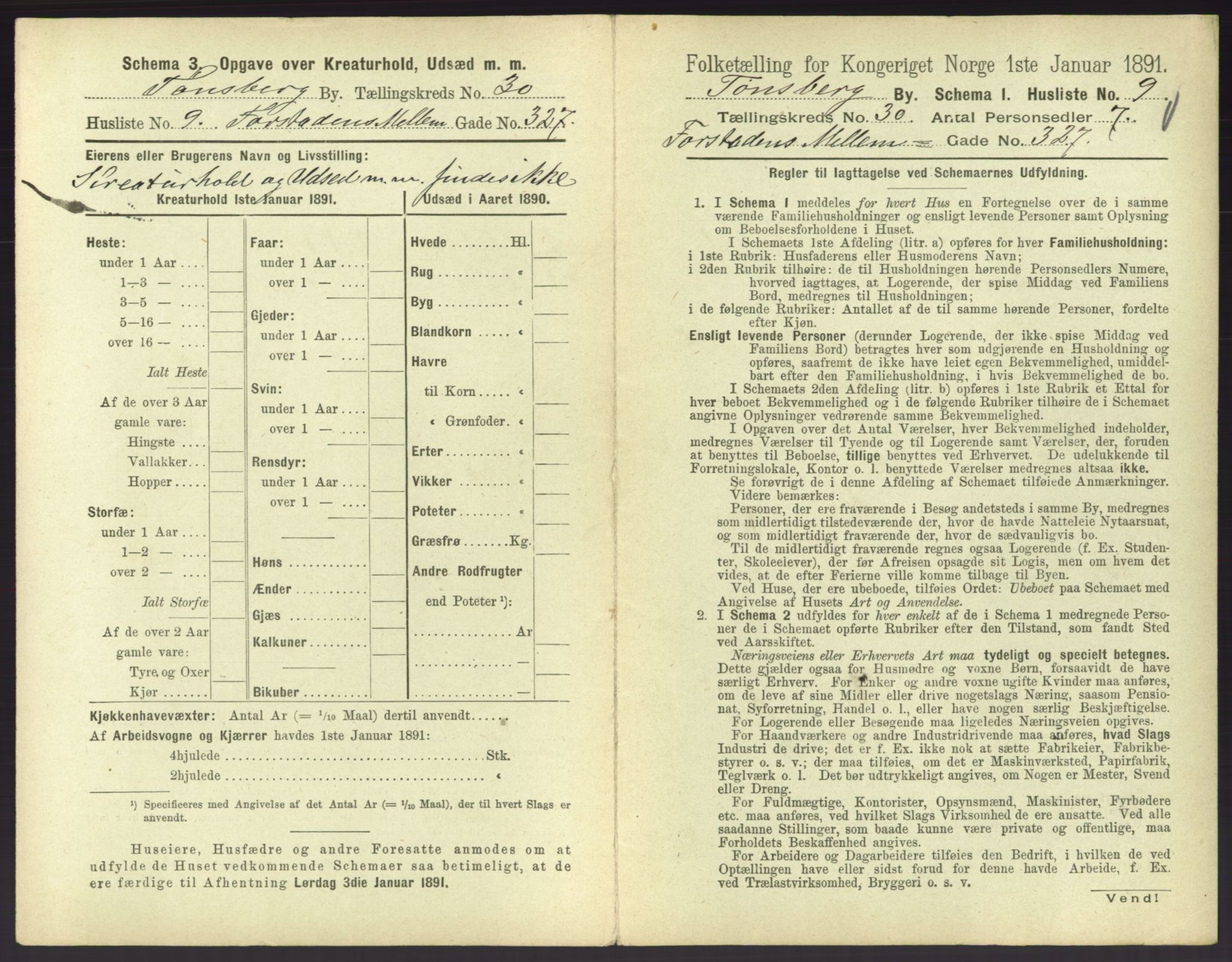 RA, 1891 census for 0705 Tønsberg, 1891, p. 926